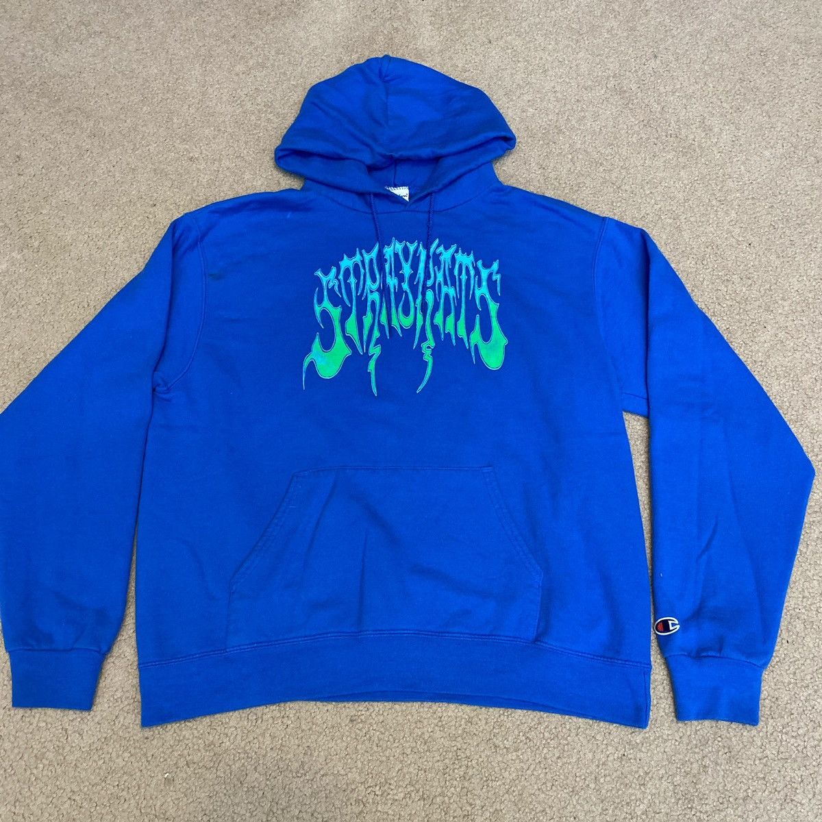 Stray Rats × Streetwear Stray Rats Dead Logo Champion Hoodie | Grailed