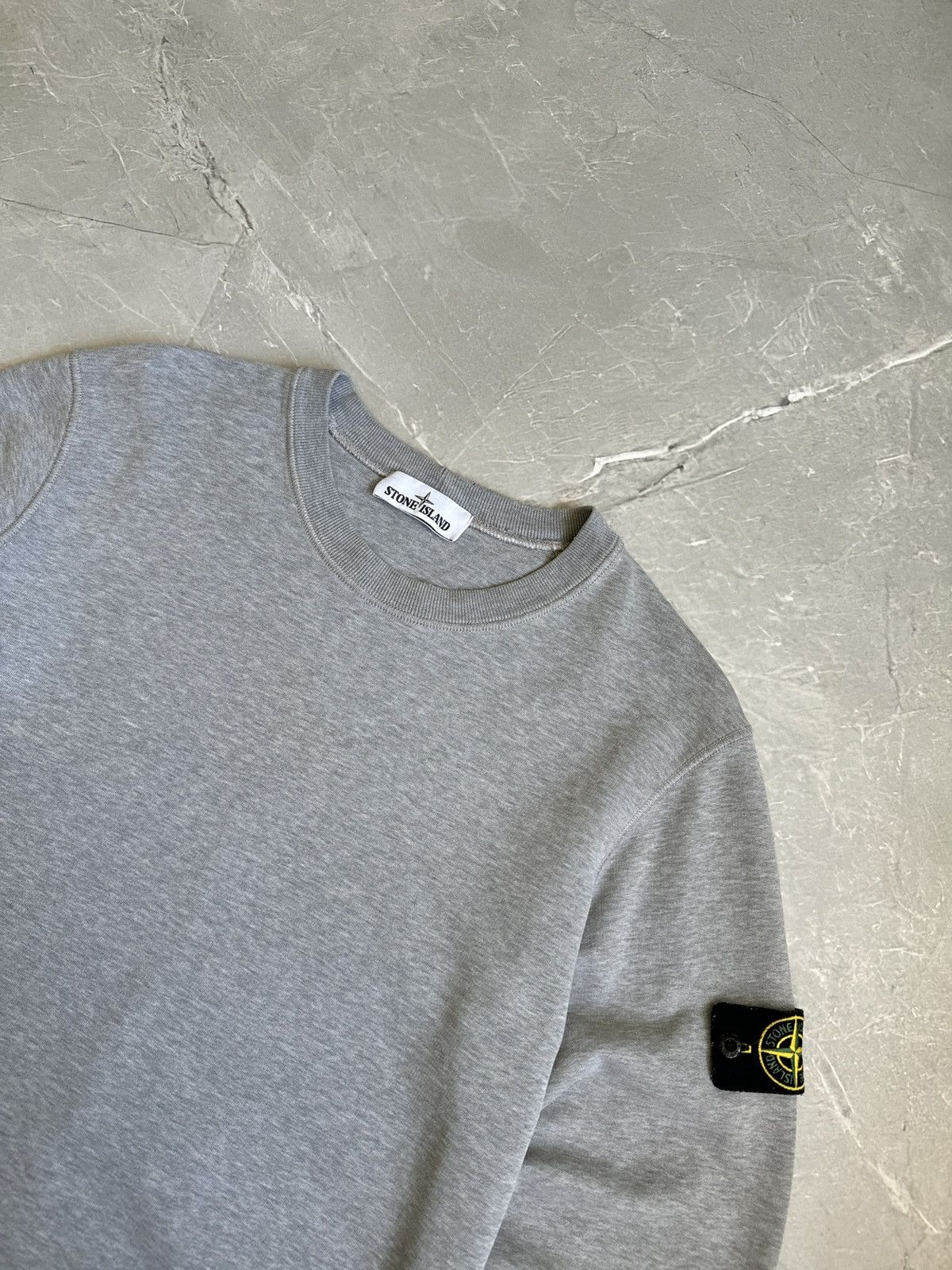 Stone Island Stone Island Grey Sweatshirt Crewneck Distressed Size US M / EU 48-50 / 2 - 10 Thumbnail