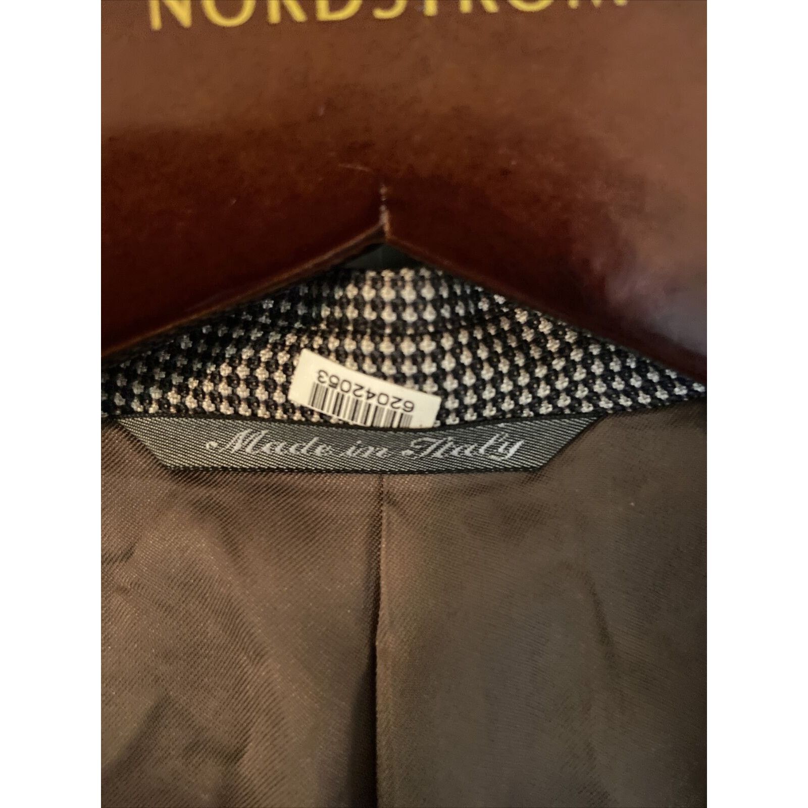 Canali Canali Men’s Black White Dot Pattern Sport Coat 44L/54L Size 44L - 7 Thumbnail
