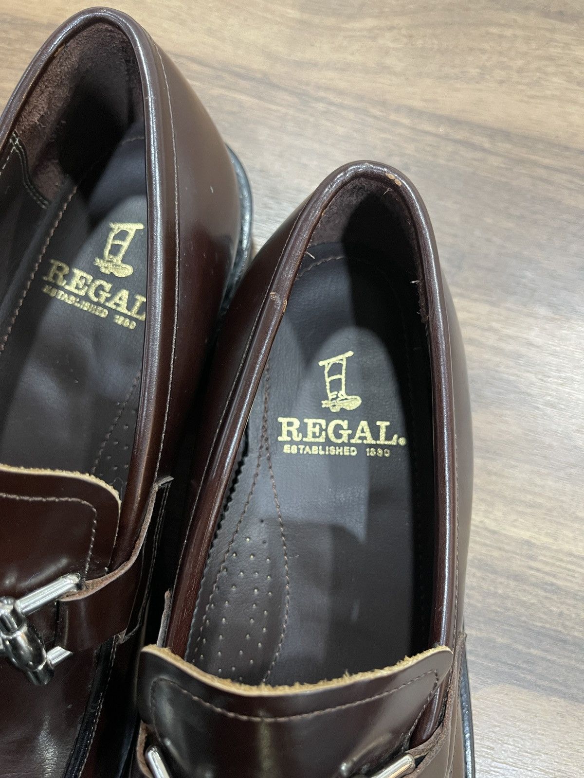 Japanese Brand REGAL HORSEBIT BROWN LOAFERS Size US 8 / EU 41 - 3 Thumbnail