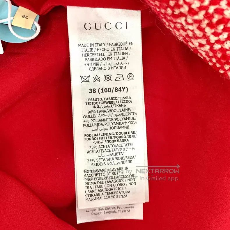Gucci Gucci Red wool round-neck short-sleeved tassel dress Size XS / US 0-2 / IT 36-38 - 8 Thumbnail