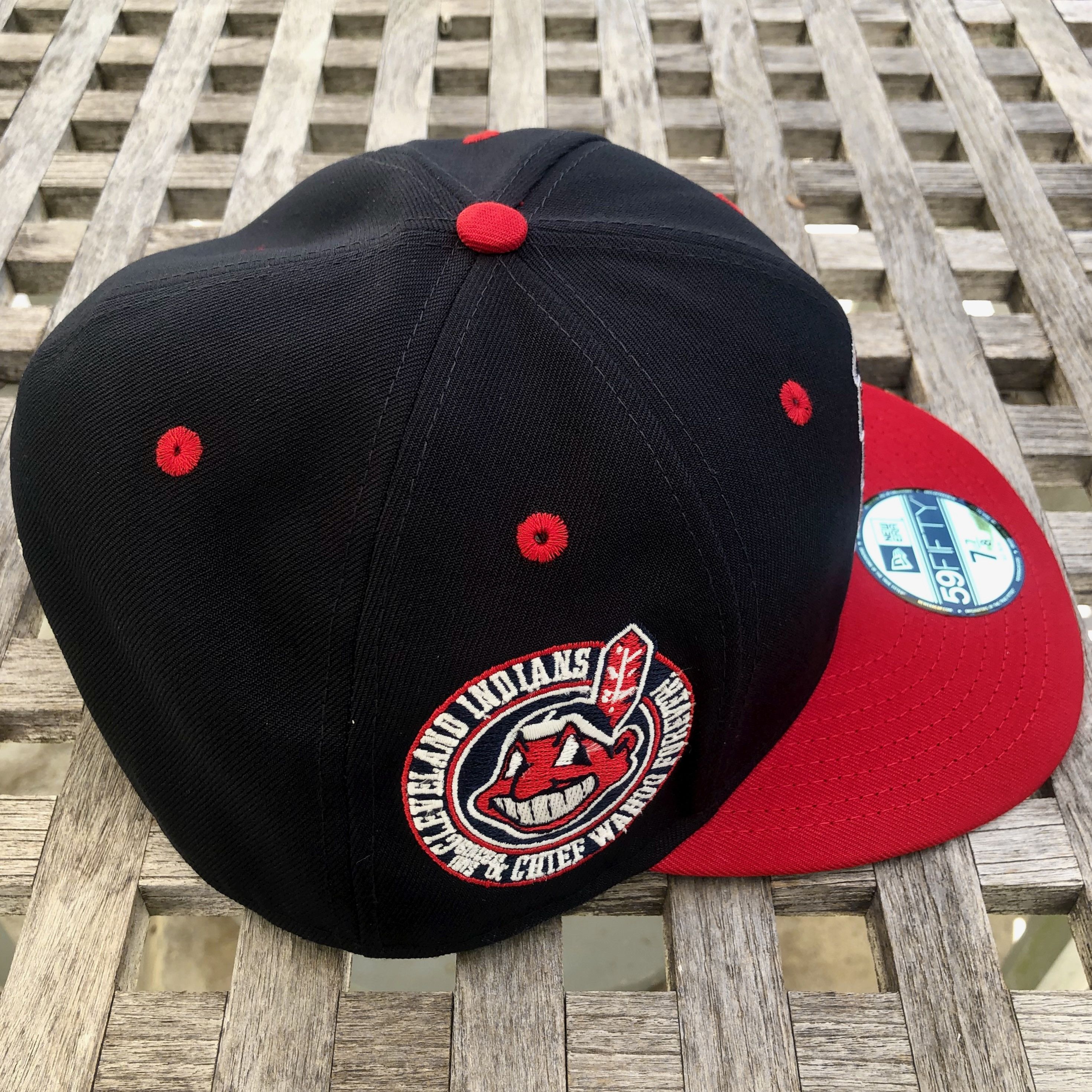 New Era Cleveland Indians Chief Wahoo Headdress 59FIFTY Hat 7 7/8 Size ONE SIZE - 3 Thumbnail