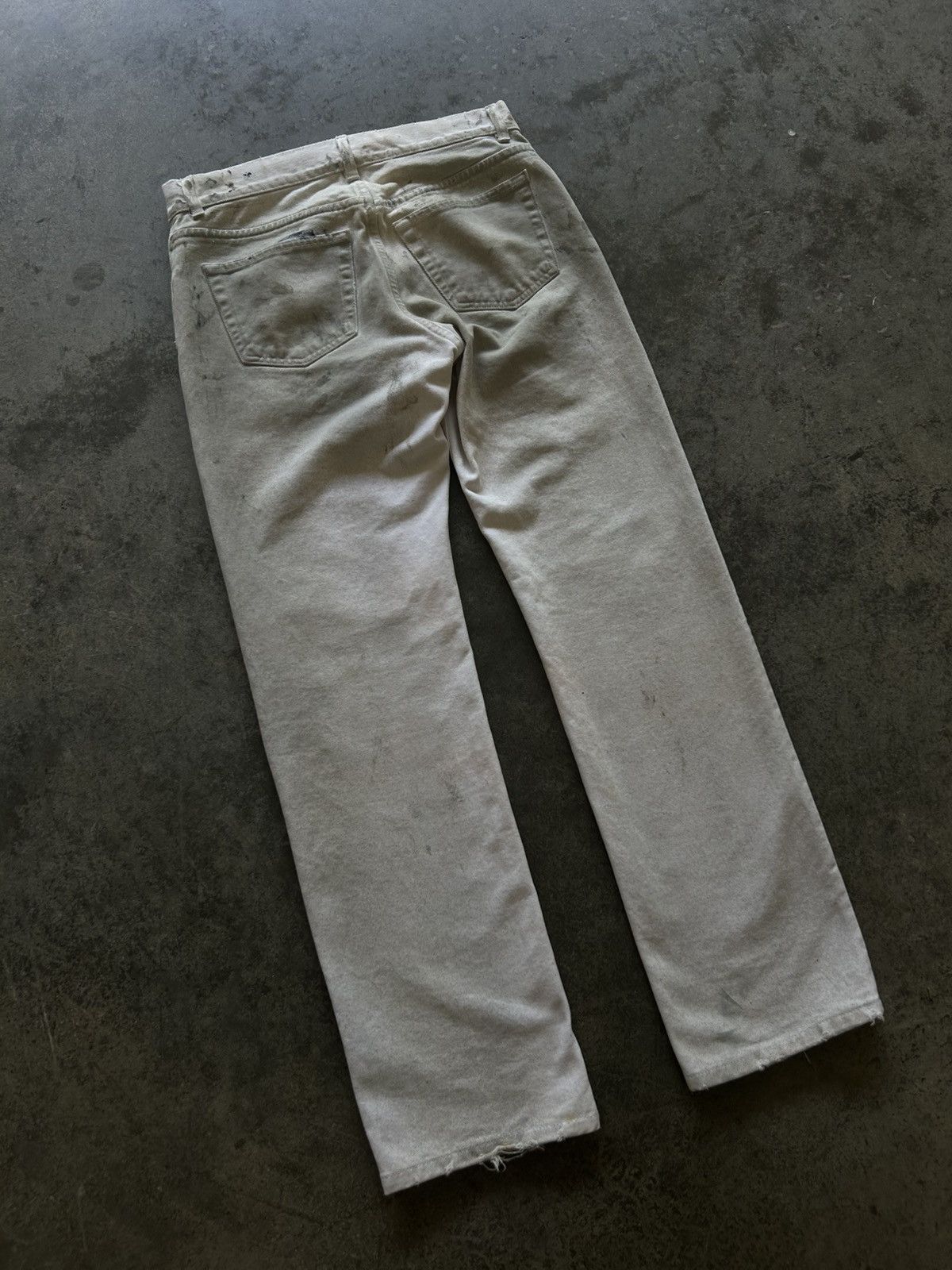 Helmut Lang SS03 Painter Denim Dirty Distressed Size US 29 - 6 Thumbnail