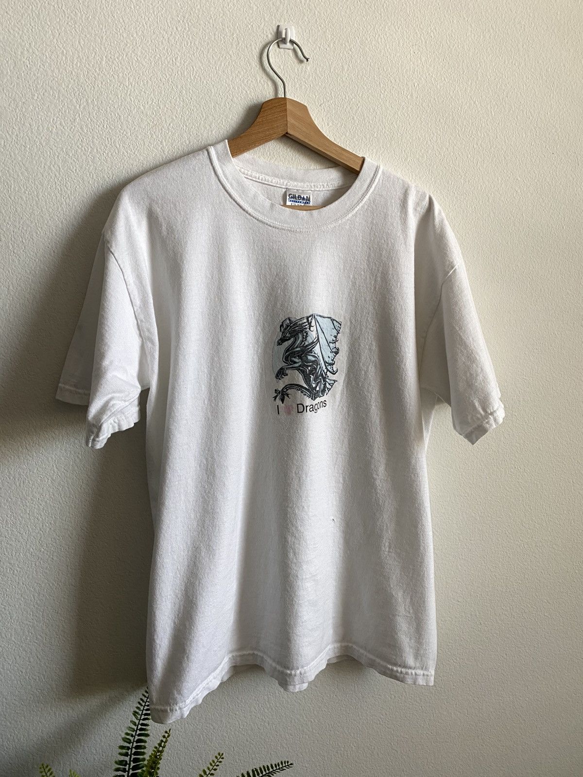 Vintage Y2K 00s I Love Dragons Tee Size US XL / EU 56 / 4 - 6 Thumbnail