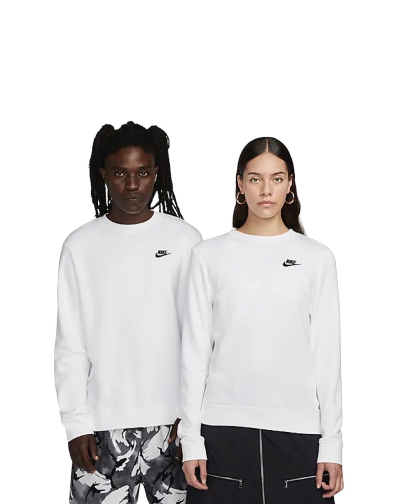 Nike White Nike Sweatshirt Size US M / EU 48-50 / 2 - 1 Thumbnail
