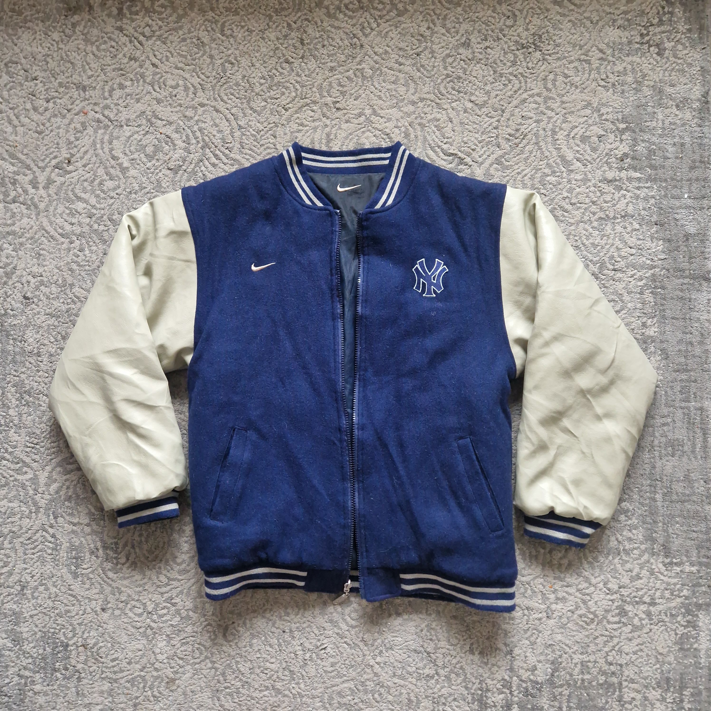 Nike Vintage Nike New York Yankees Varsity Jacket – Reversible Size US M / EU 48-50 / 2 - 1 Thumbnail