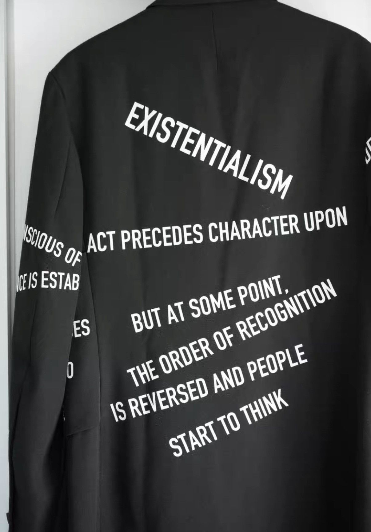 Yohji Yamamoto Yohji Yamamoto 21aw Slogan Print Blazer K4 Size US M / EU 48-50 / 2 - 6 Thumbnail
