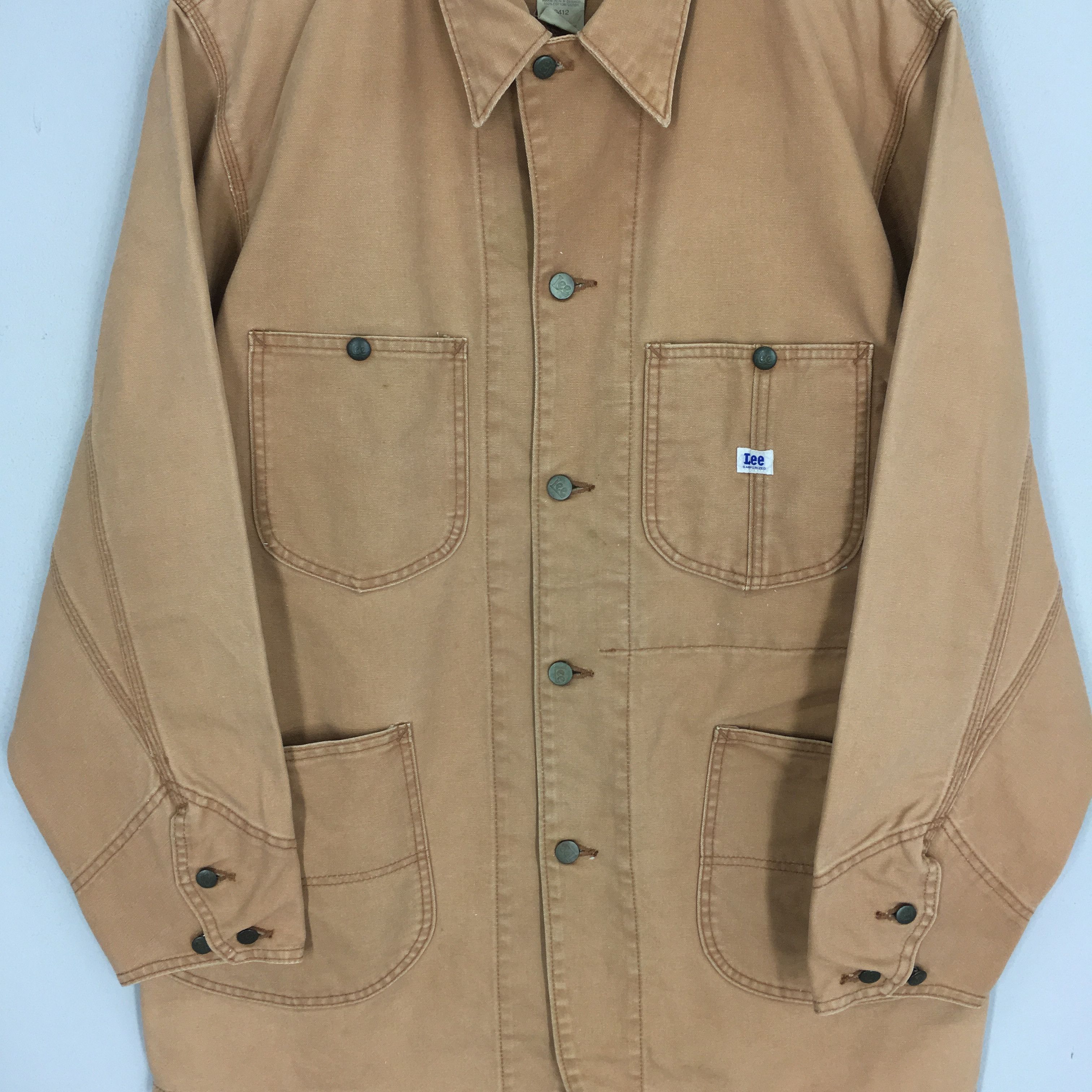 Lee Vintage 90's Lee Sanforized Hunting Brown Duck Chore Size US L / EU 52-54 / 3 - 3 Thumbnail