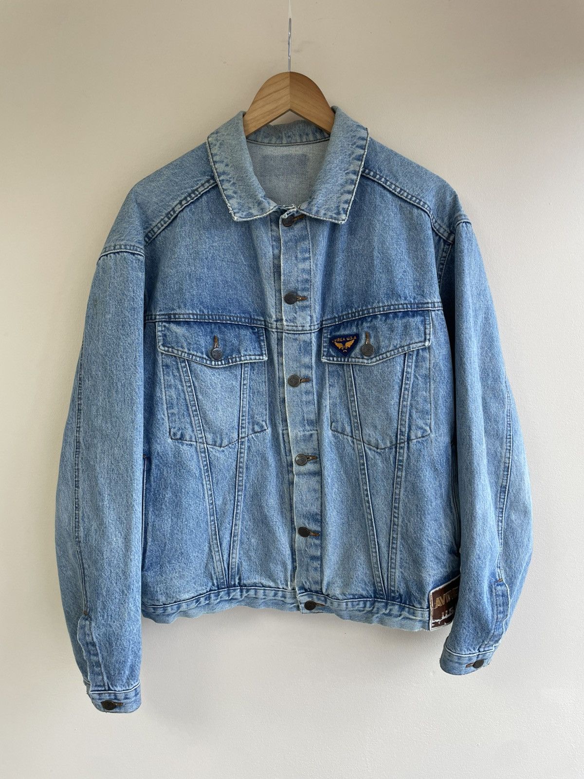 Avirex AVIREX USA Mens Vintage Denim Jeans Jacket Size US M / EU 48-50 / 2 - 1 Thumbnail