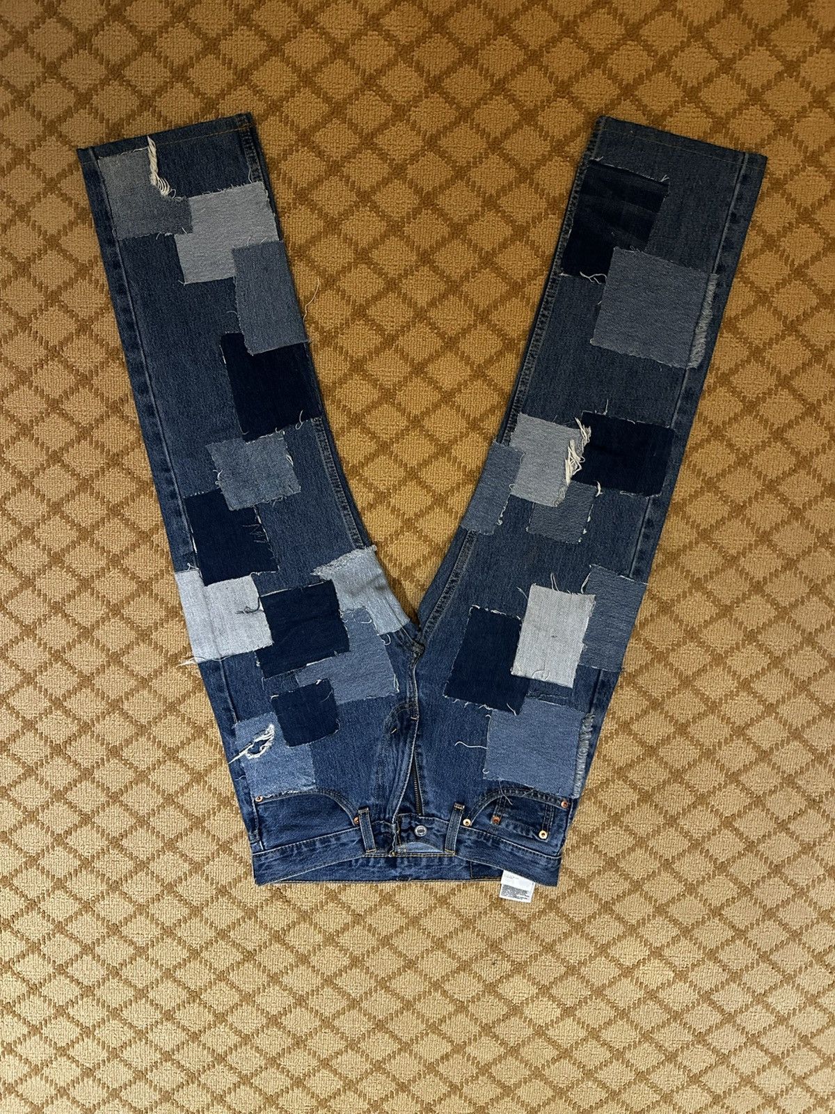 Levi's Custom Handmade Patchwork Levi’s Size US 28 / EU 44 - 2 Thumbnail
