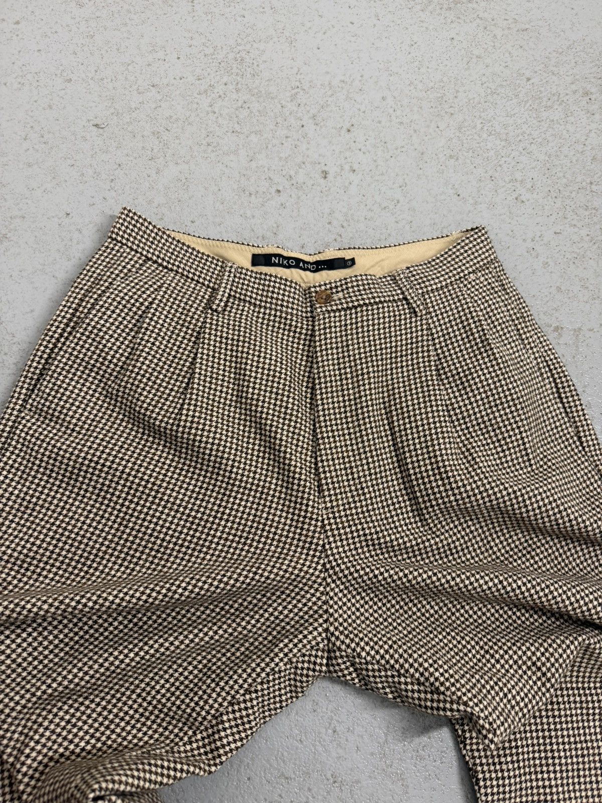 Japanese Brand Niko And Checkered Wool Pants Size US 32 / EU 48 - 6 Thumbnail