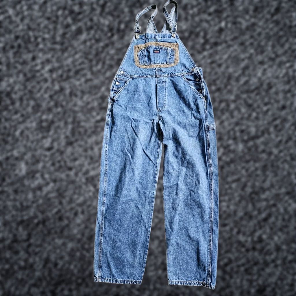 Jordache Vintage Jordache Denim Jean Overalls Work Wear Carpenter Womens L Jeans Blue 90s USA Mens Womens Boys Girls Size 36" / US 14 / IT 50 - 1 Thumbnail