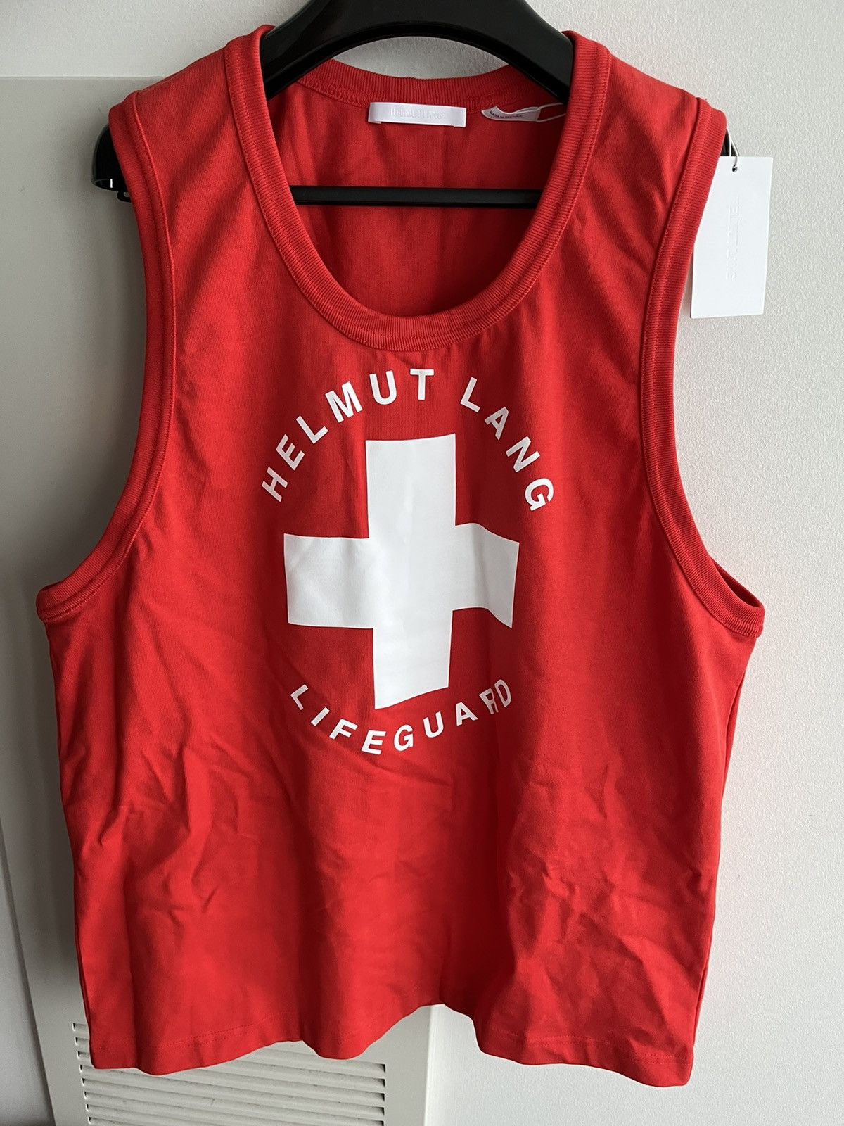 Helmut Lang Brand New Limited Edition Runway Lifeguard Logo Tank Top Size US XL / EU 56 / 4 - 7 Thumbnail