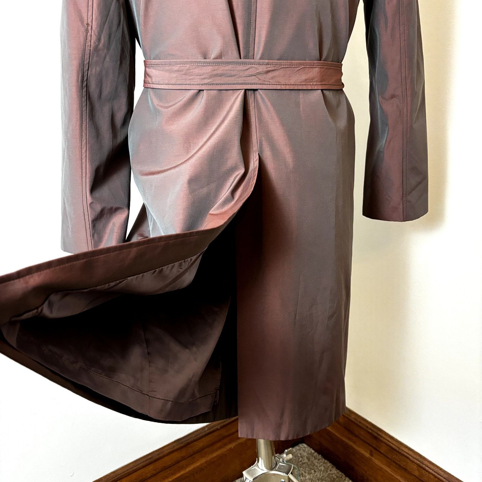 Other YULI Women's Size S-M US Fit Collared Trench Coat Brown Lon Size S / US 4 / IT 40 - 11 Thumbnail