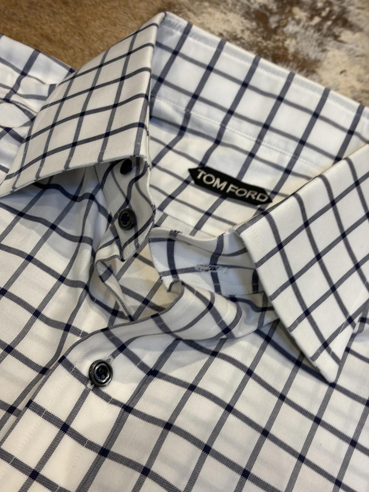 Tom Ford Tom Ford Check Shirt Size US XL / EU 56 / 4 - 6 Thumbnail