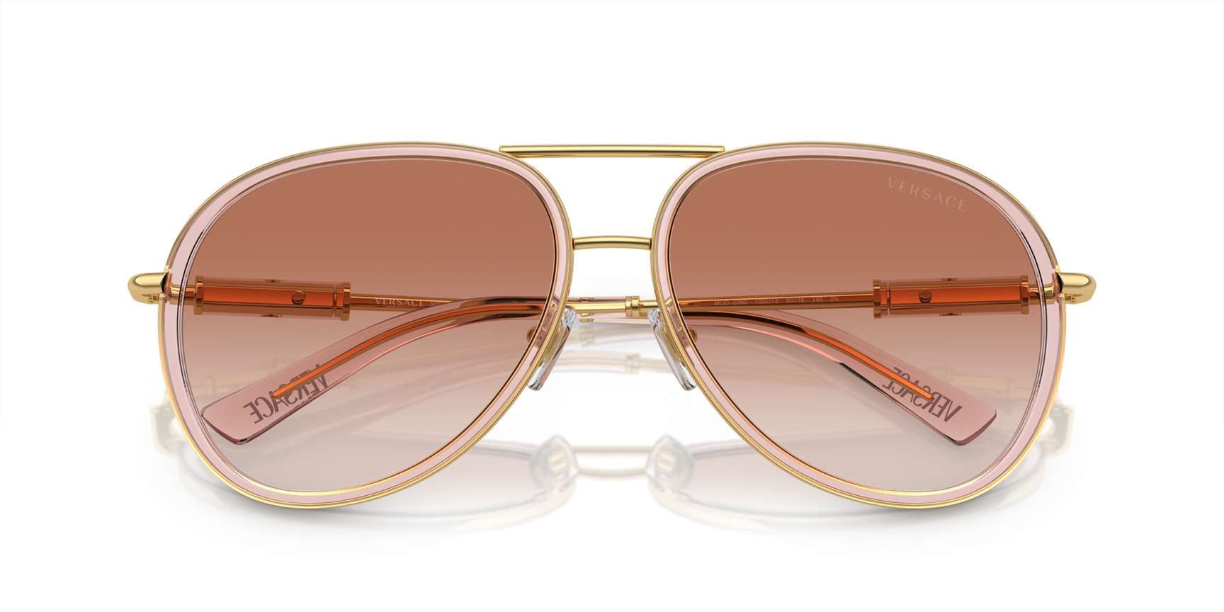 Versace NEW VERSACE VE2260-100213 Brown Transparent Size ONE SIZE - 3 Thumbnail