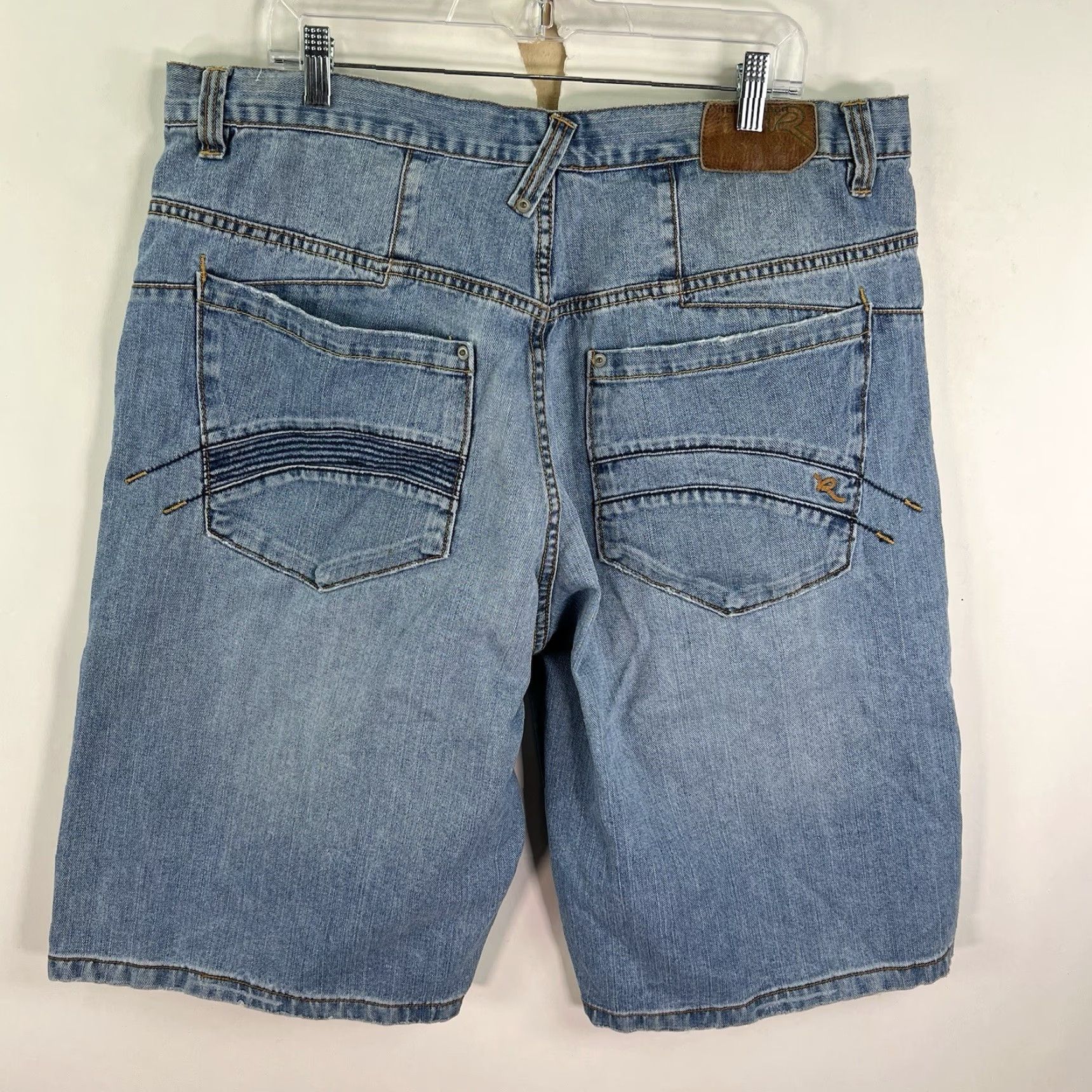 Rocawear VINTAGE Rocawear Denim Bermuda Shorts Mens 40 Blue 90s Hip Hop Grunge Size US 40 / EU 56 - 7 Thumbnail
