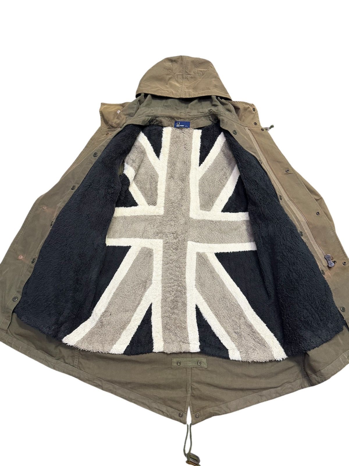 Fred Perry Fred Perry M51 Fishtail Parka Union Fleece Lining Size US L / EU 52-54 / 3 - 6 Thumbnail
