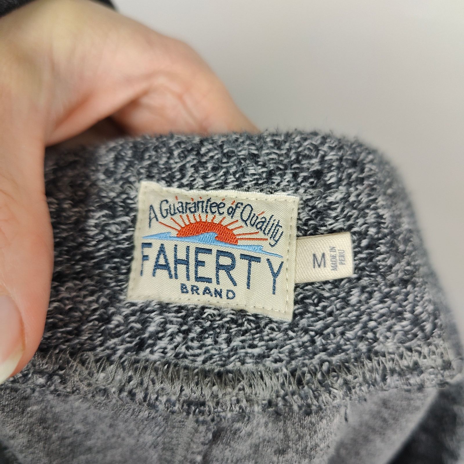 Faherty Faherty Whitewater Sweatpants Mens Medium Gray Marl Fleece Size US 32 / EU 48 - 7 Thumbnail