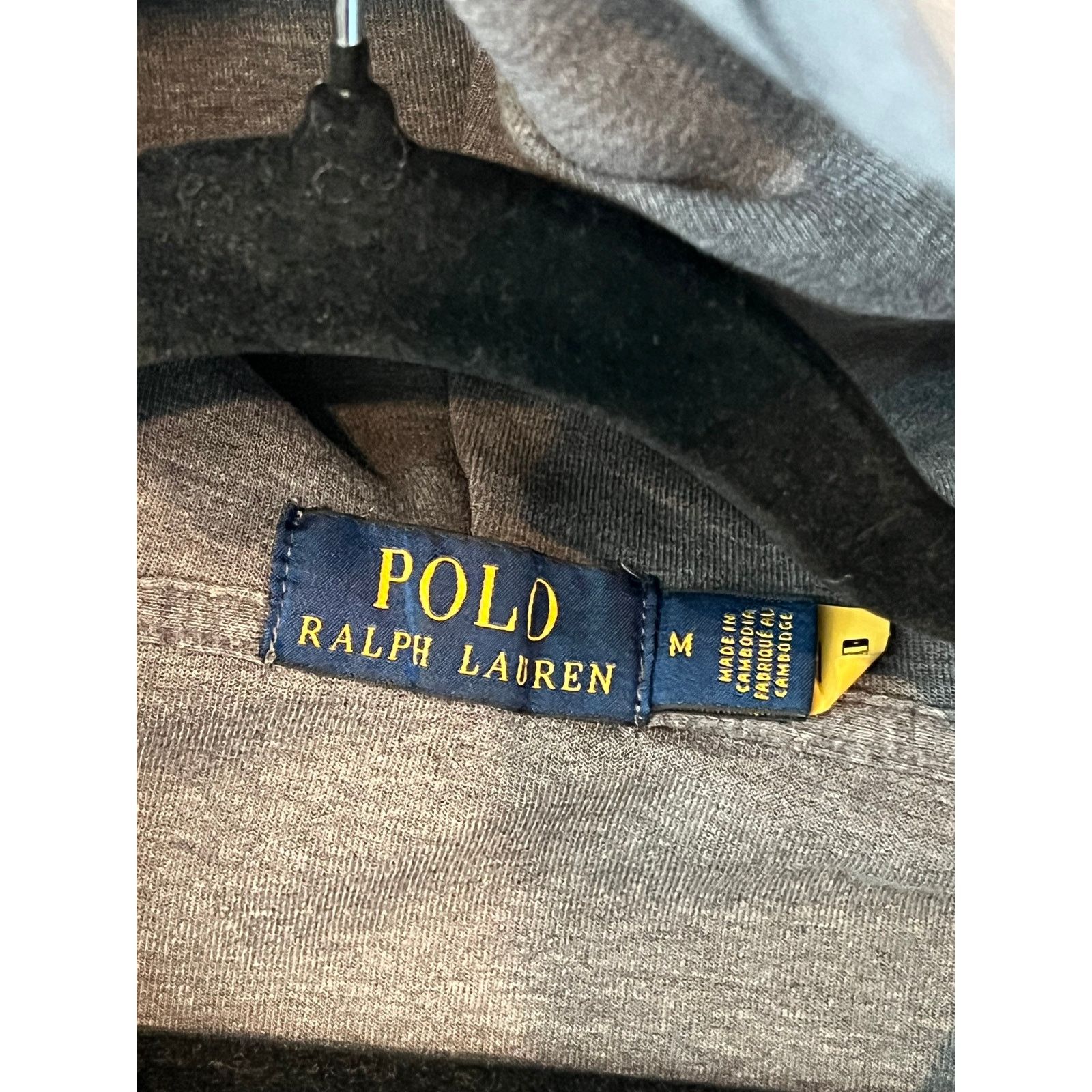 Polo Ralph Lauren Polo Ralph Lauren Charcoal Gray Full Zip Hoodie Mens M Size US M / EU 48-50 / 2 - 3 Thumbnail