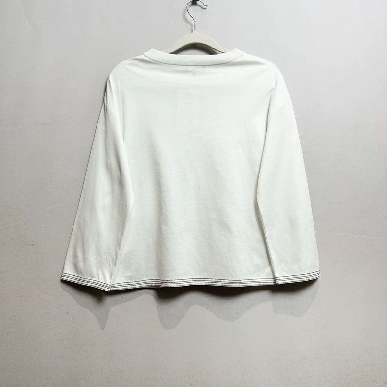 Loro Piana LORO PIANA Short sleeves in seven-seas Size XS / US 0-2 / IT 36-38 - 2 Thumbnail