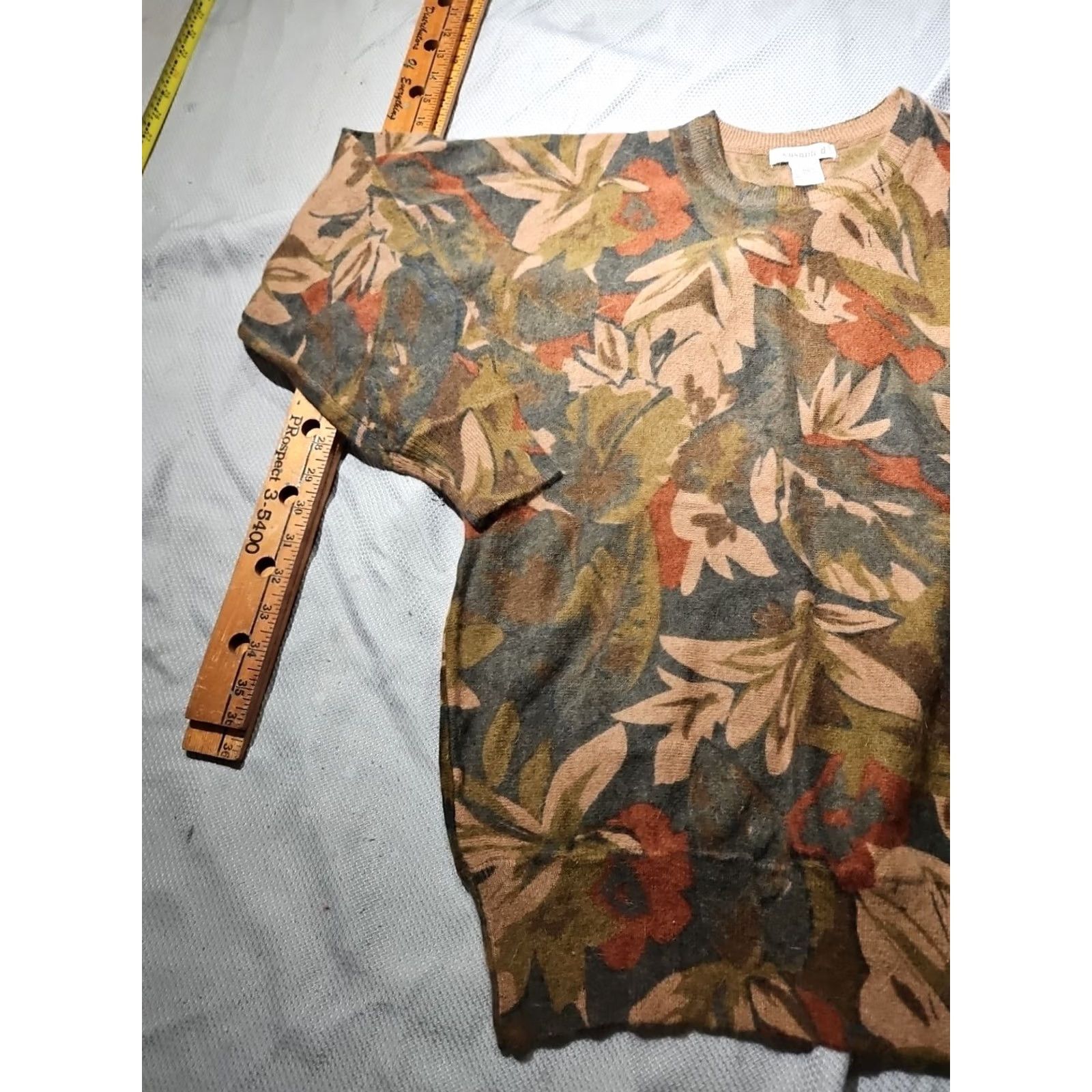 Vintage VINTAGE Susann d Shirt Womens S Vtg Sweater Lambswool Angora Hair Floral Luxury Soft Nwt Size S / US 4 / IT 40 - 3 Thumbnail