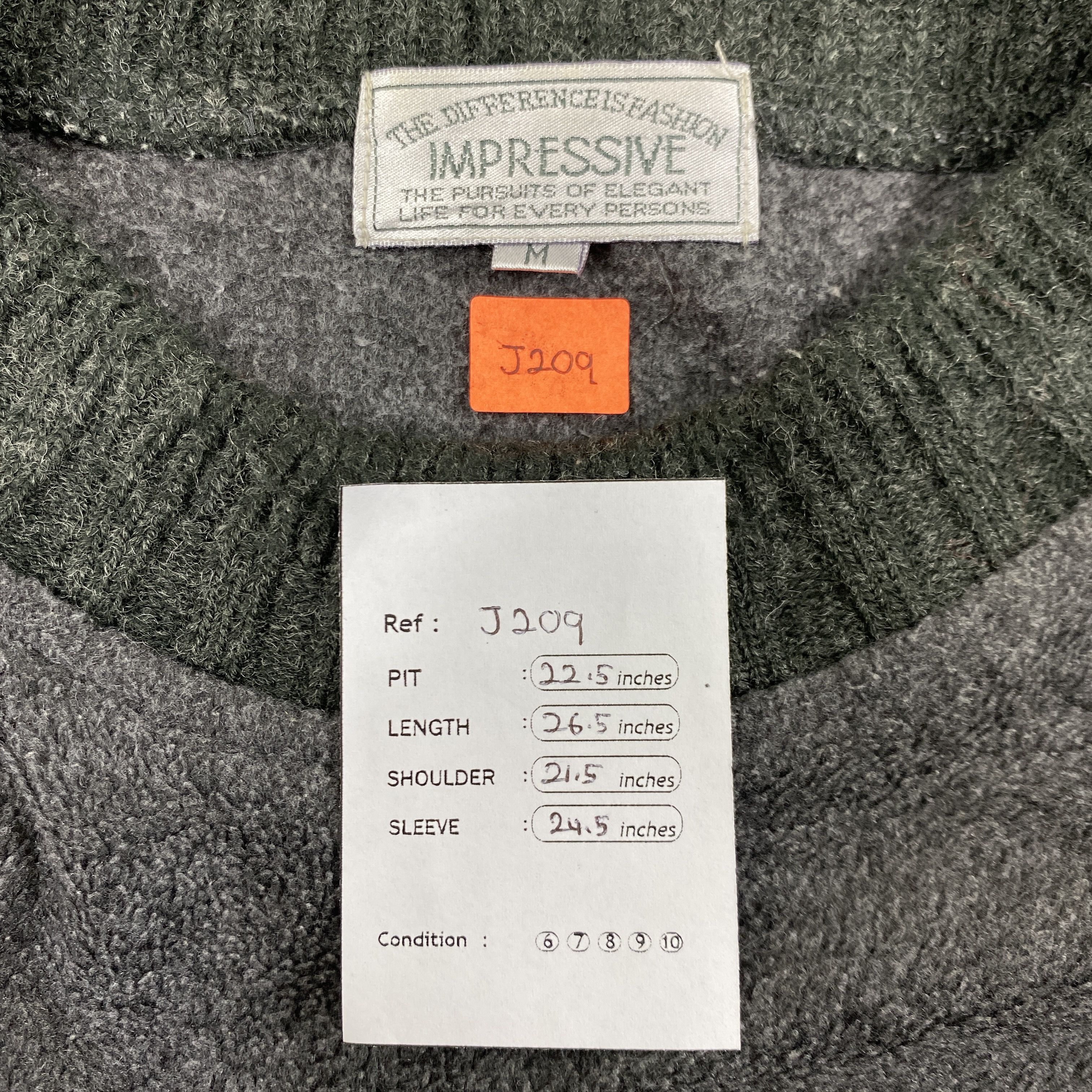 Japanese Brand Vintage Japanese Impressive Sweatshirt Jacket- J209 Size US M / EU 48-50 / 2 - 4 Thumbnail