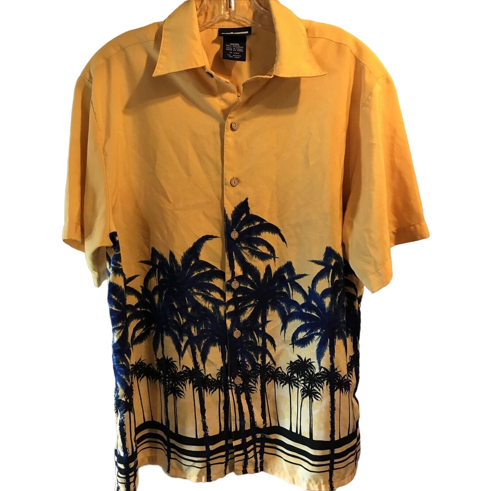 Other Extreme Gear Men's M Yellow Palm SS Polyester Hawaiian Shirt Size US M / EU 48-50 / 2 - 1 Thumbnail