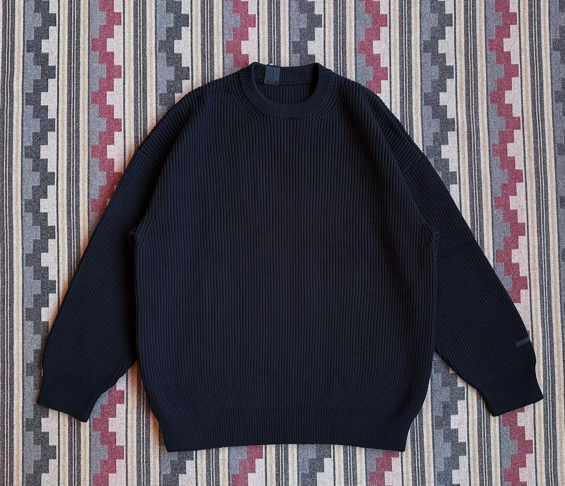 N.Hoolywood Ribbed Long Sleeve Oversized Sweater Size US XL / EU 56 / 4 - 1 Thumbnail