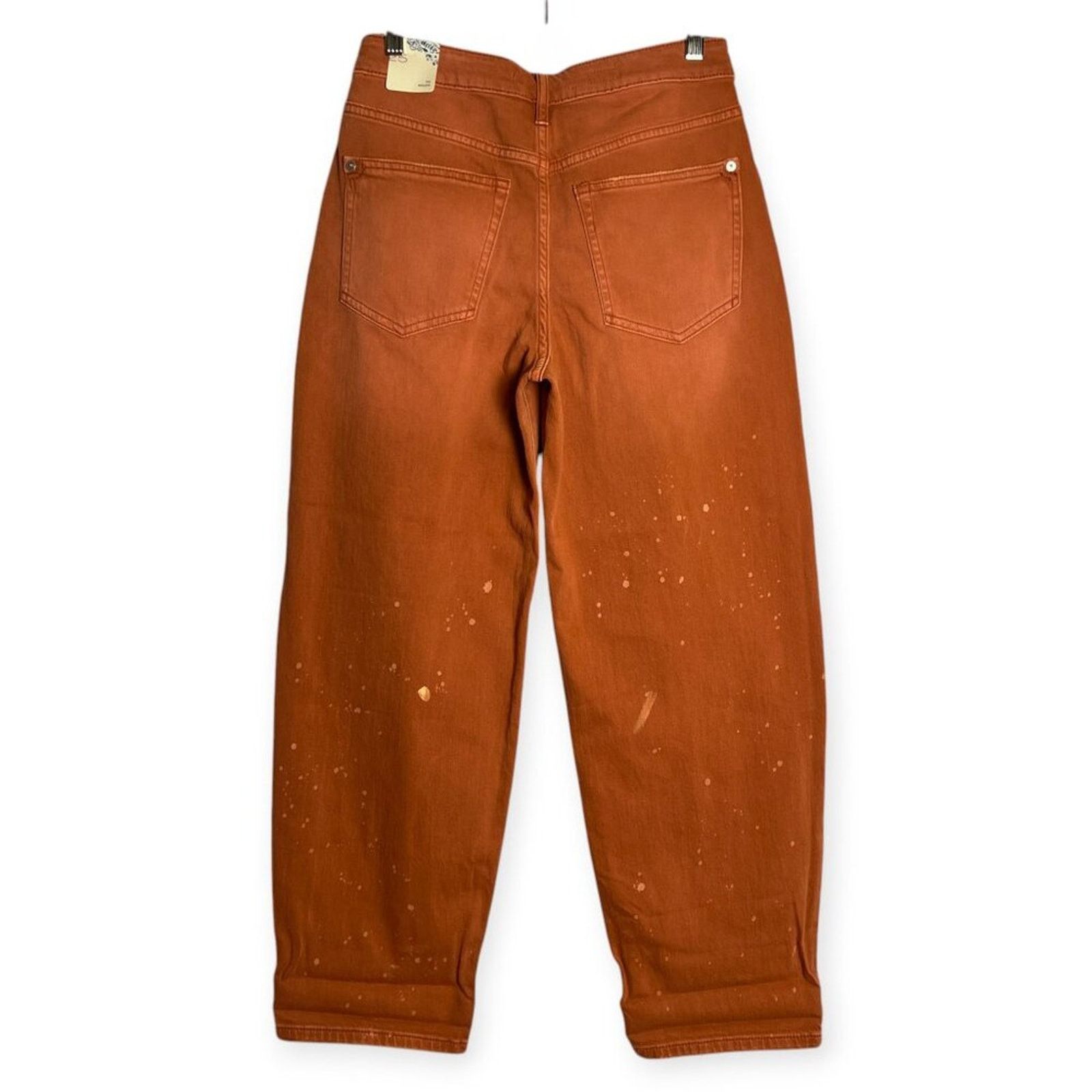 Anthropologie Pilcro The Breaker Orange High Rise Pants 25 NWT Size 25" / US 0 / IT 36 - 2 Thumbnail