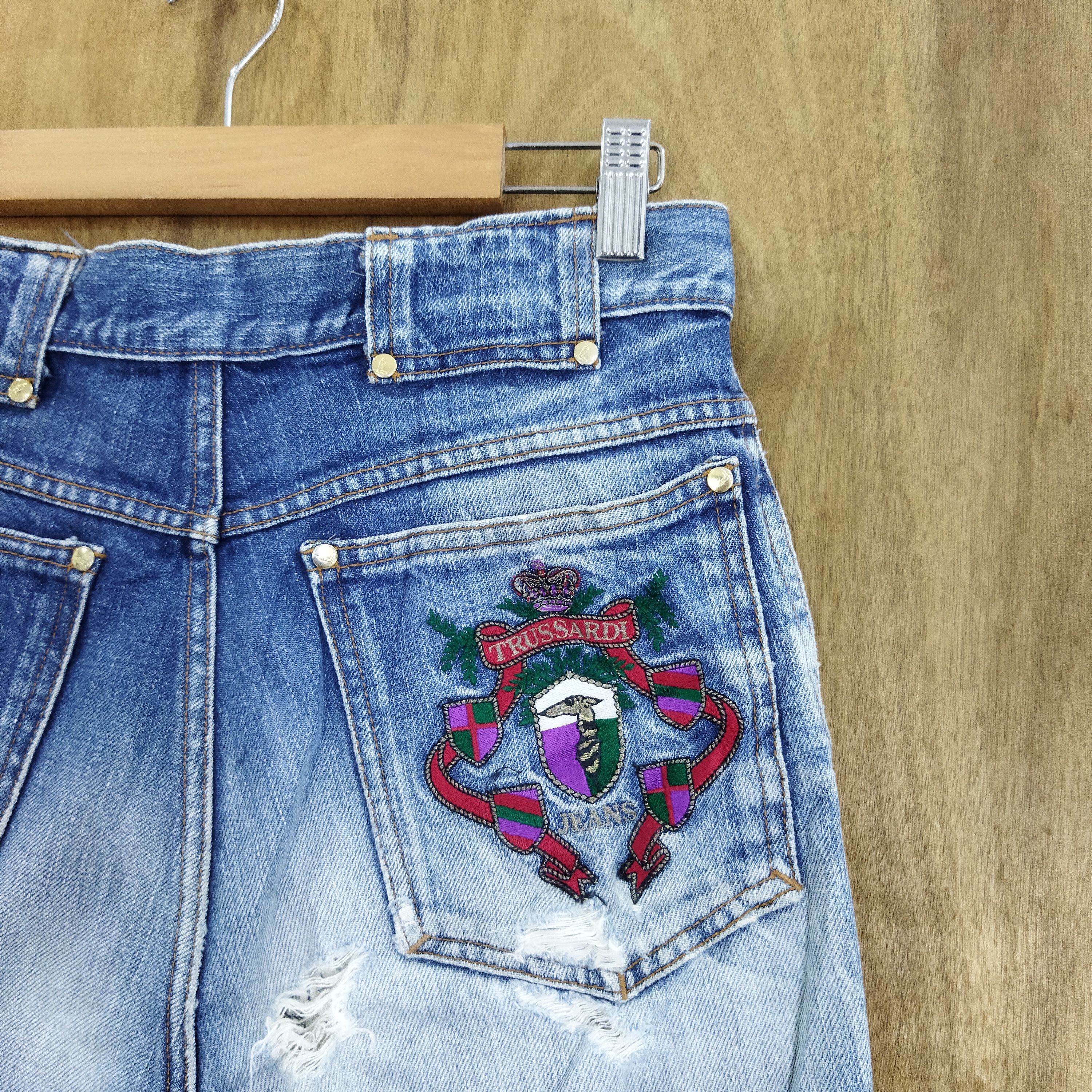 Trussardi × Vintage VINTAGE TRUSSARDI BLUE DENIM JEANS PANTS Size US 28 / EU 44 - 11 Thumbnail