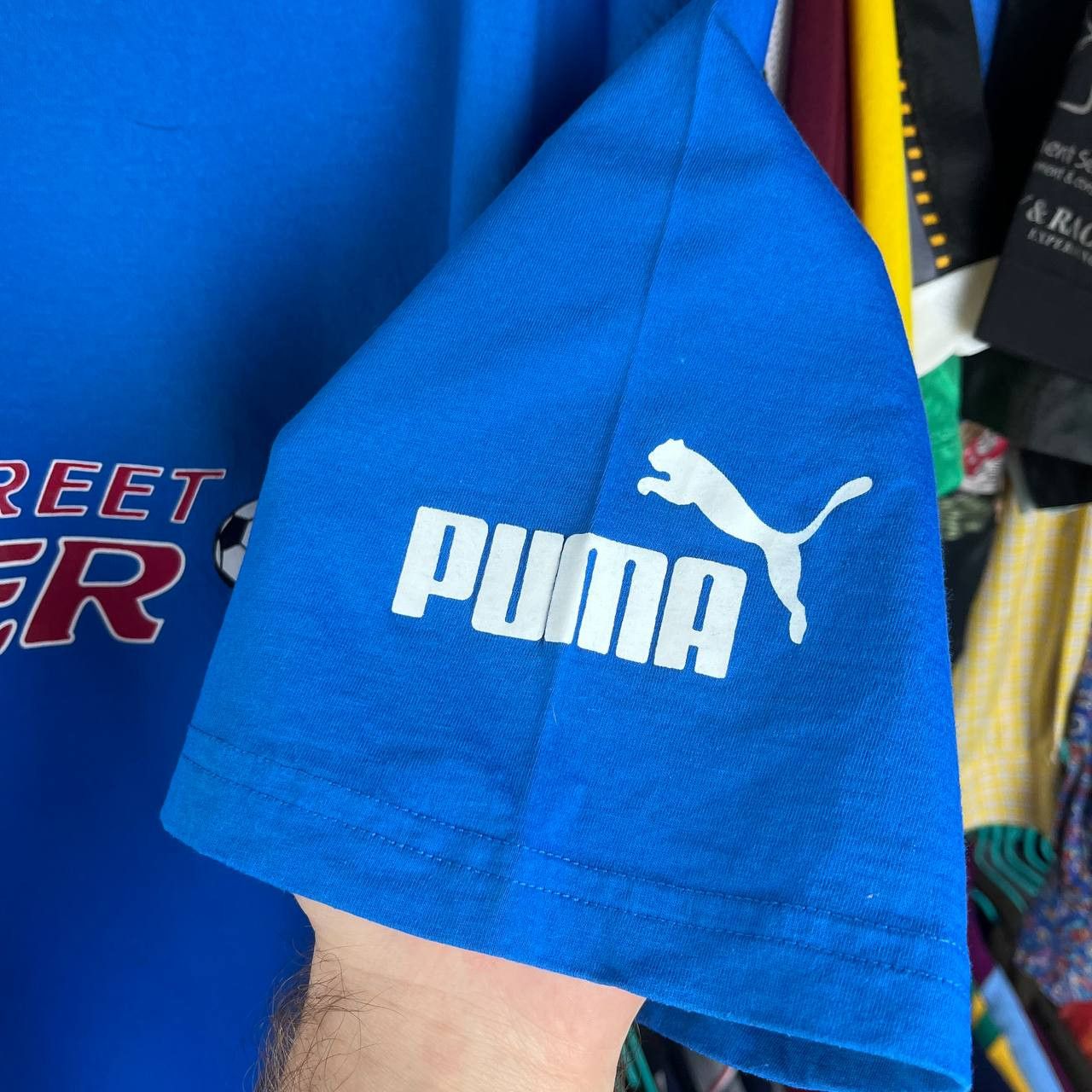 Puma Vintage 90s Puma Street Soccer Cup Tshirt Retro Football Size US XL / EU 56 / 4 - 5 Thumbnail