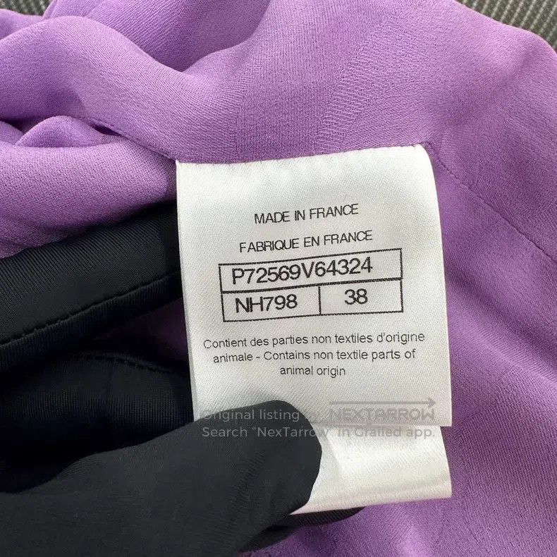 Chanel Chanel Purple tweed coat Size XS / US 0-2 / IT 36-38 - 5 Thumbnail