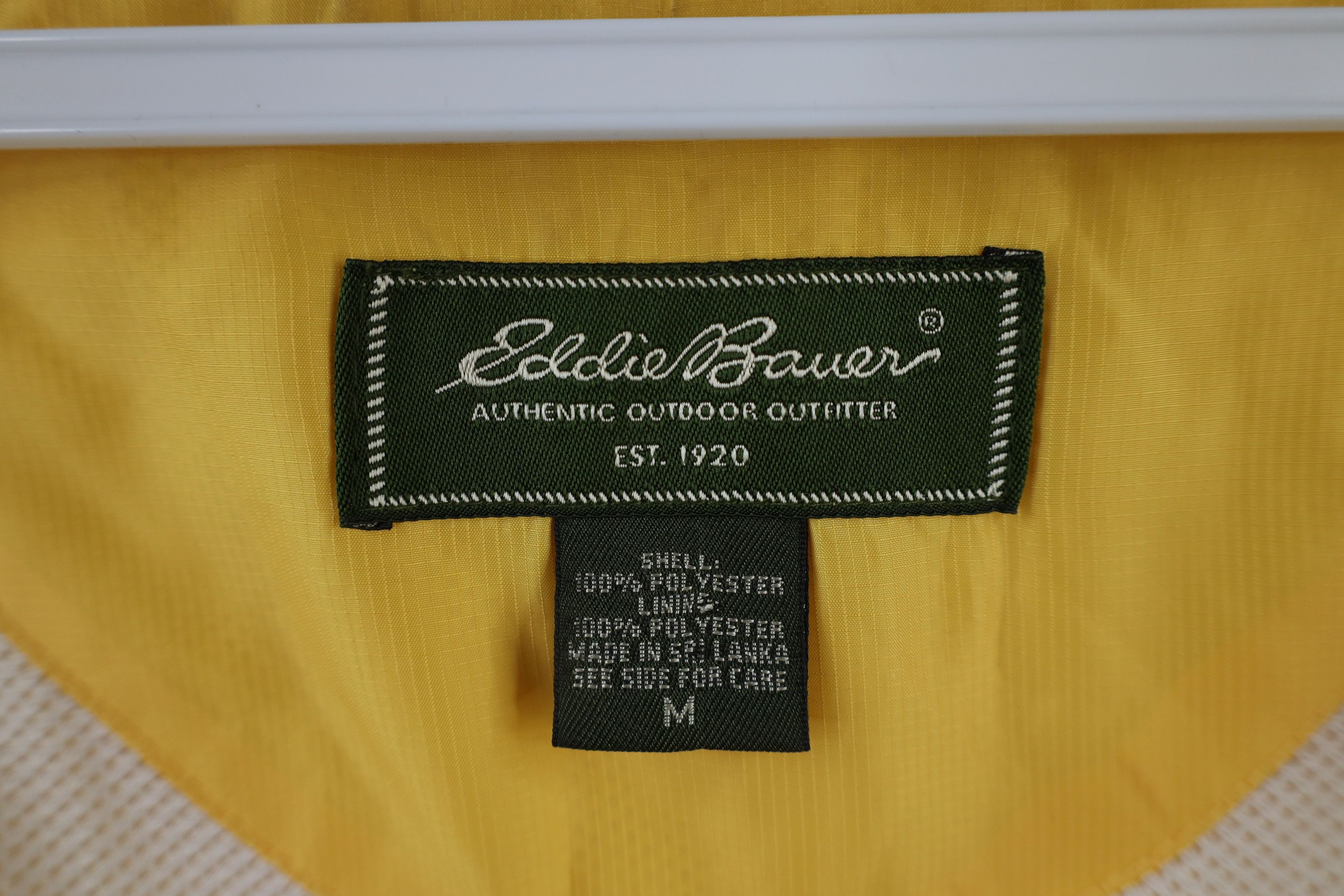 Eddie Bauer × Vintage Vintage Eddie Bauer Lined Windbreaker Rain Jacket Yellow Size US M / EU 48-50 / 2 - 12 Thumbnail