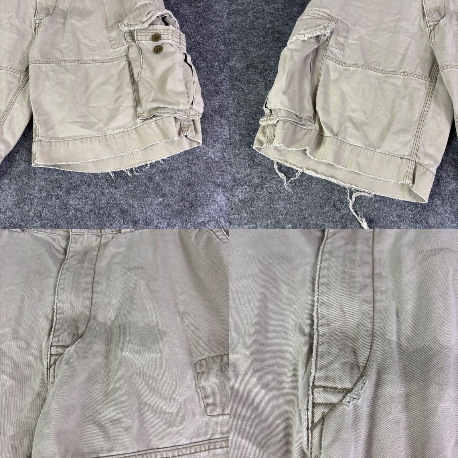 Polo Ralph Lauren Polo Ralph Lauren Mens Cargo Shorts Tan Khaki Distressed Frayed Hem Size 36 Size US M / EU 48-50 / 2 - 8 Thumbnail