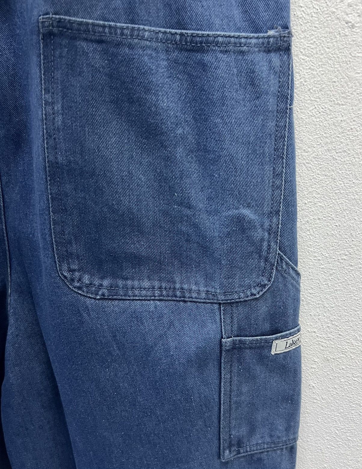 Japanese Brand × Vintage Lakey Park Indigo Denim Overalls Vintage Workwear Style Size US 41 - 10 Thumbnail