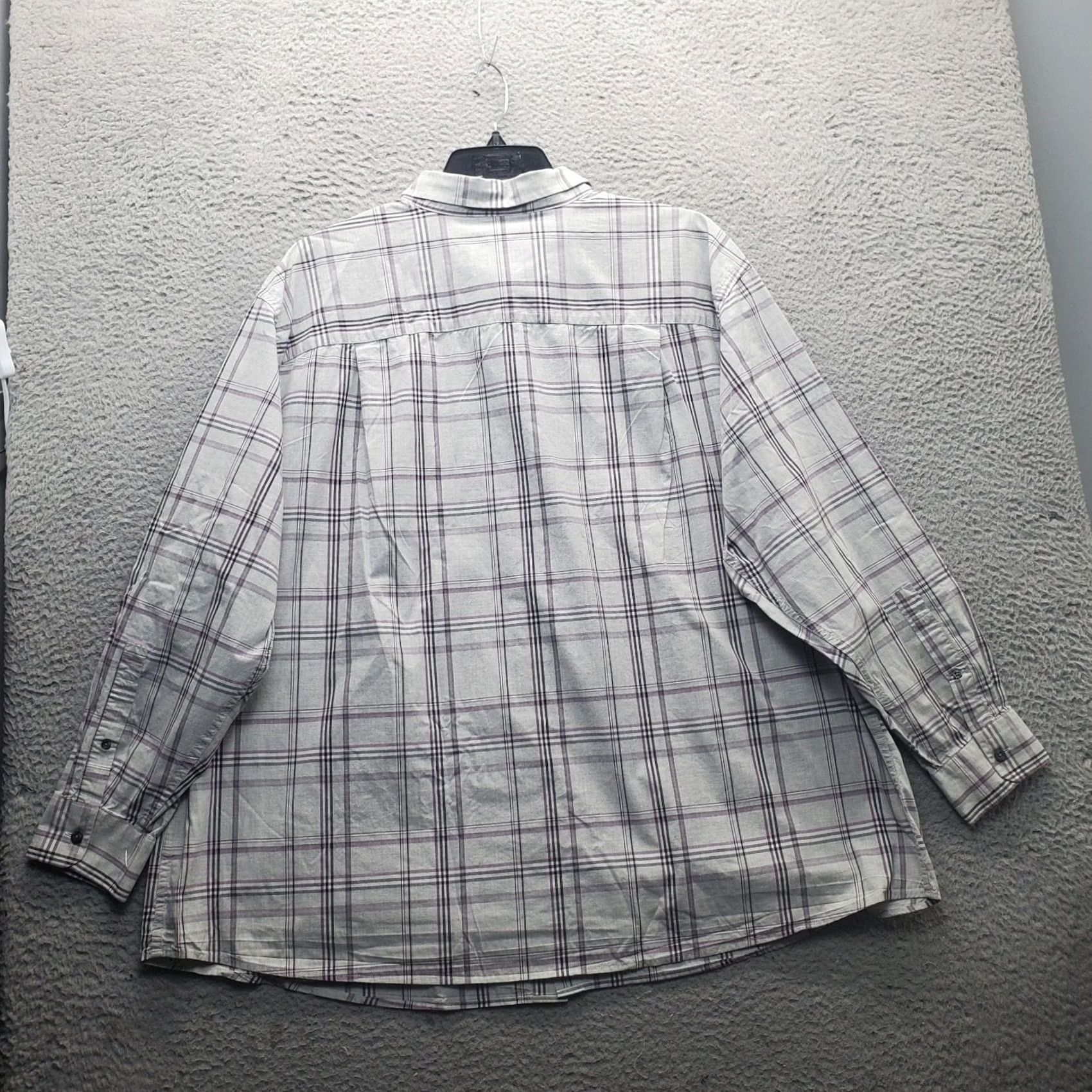 Vintage Synrgy Shirt Mens 3XL Multi Check Regular Fit Button-Up Collared Sleeve Od? Size US XXL / EU 58 / 5 - 2 Thumbnail
