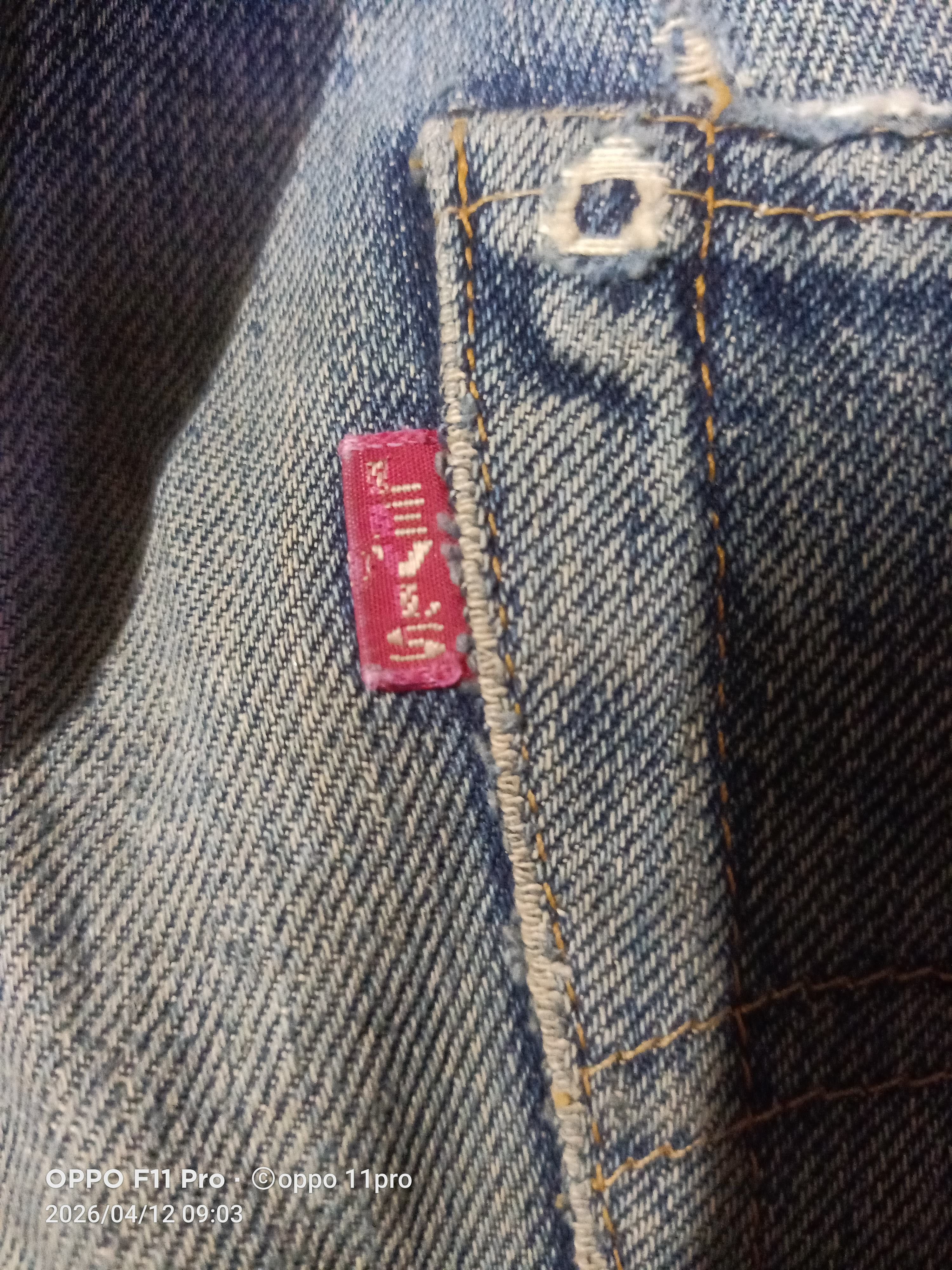 Levi's Vintage Clothing Levis💥 Vintage 201XX LVC BuckleBack Redselvedge 31X30💥 Size US 31 - 5 Thumbnail
