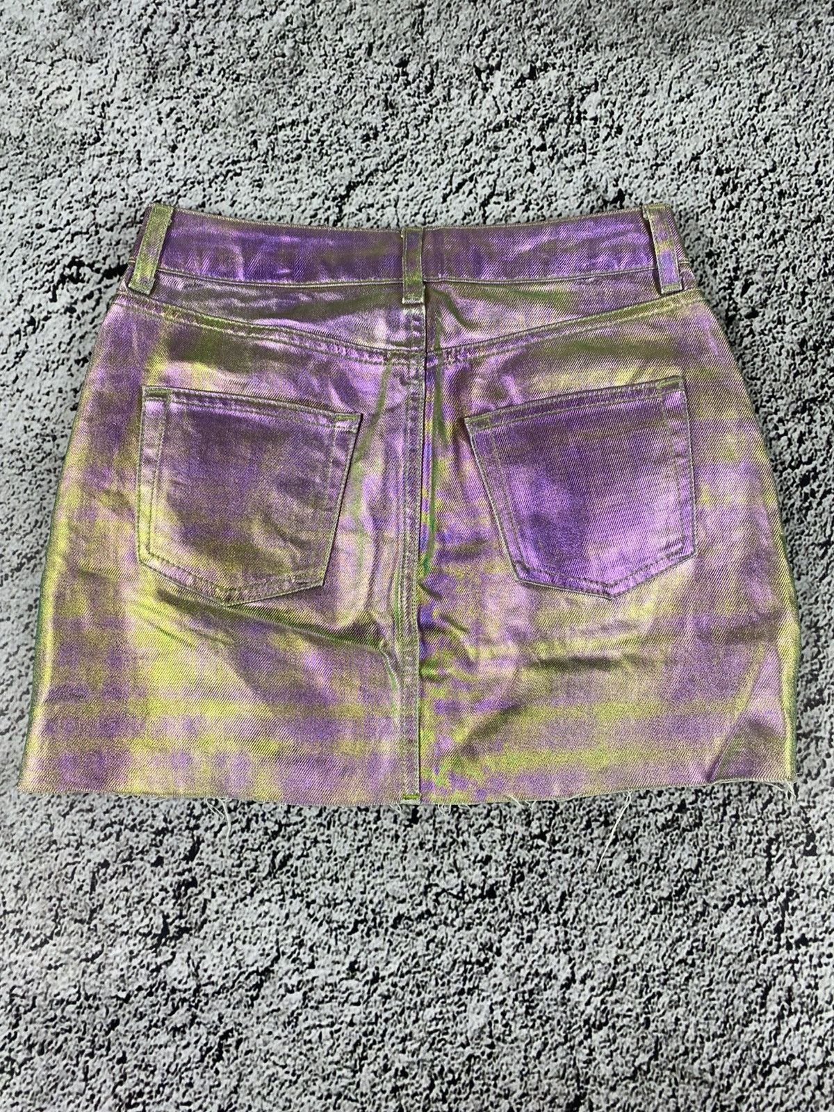 Vintage Vintage Y2K gradient denim mini skirt 00s juicy style Size 26" / US 2 / IT 38 - 3 Thumbnail
