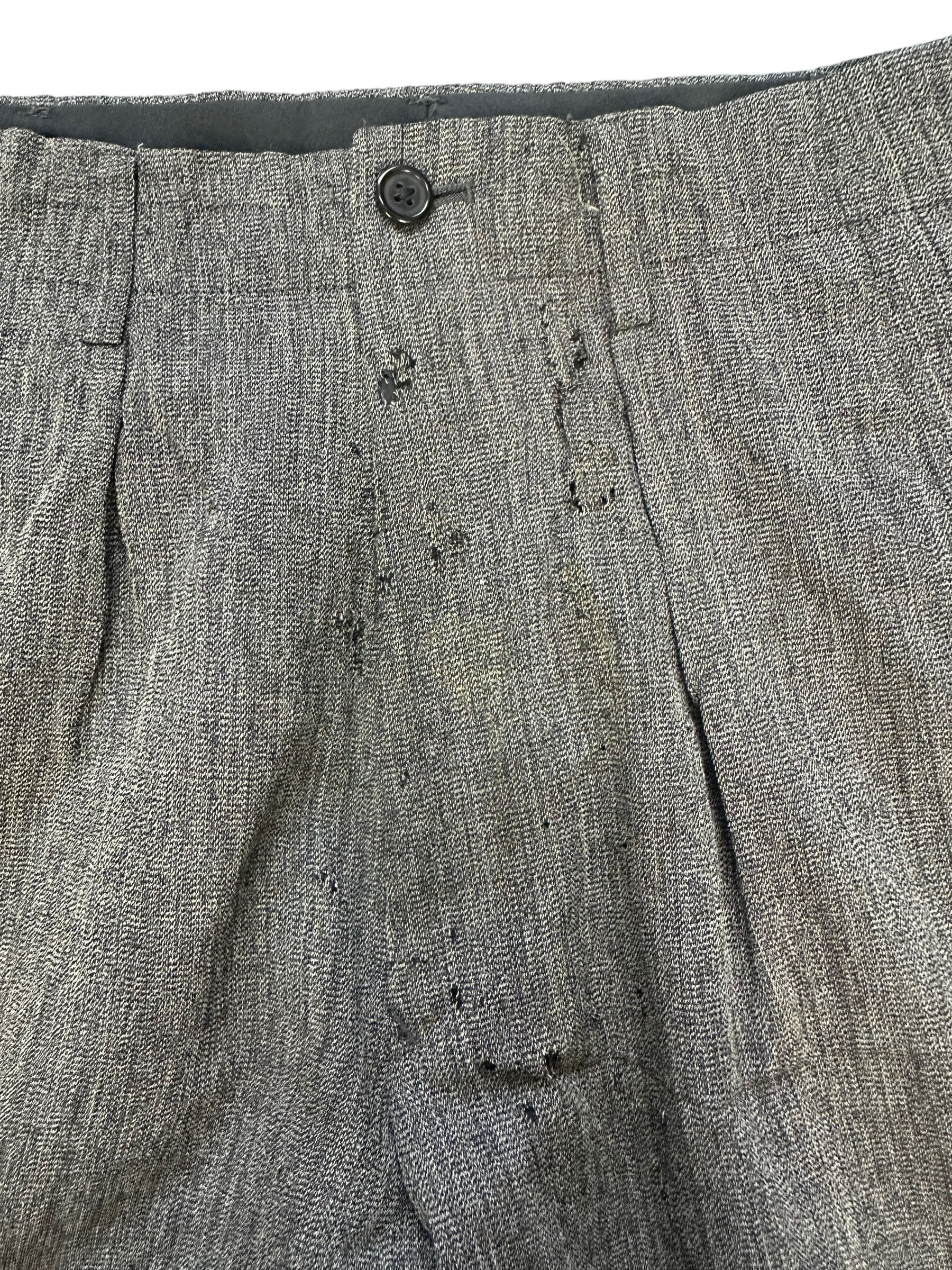 Y's TRASHED🔥 Y's FOR MEN DISTRESSED TROUSERS #7922-190 Size US 31 - 3 Thumbnail