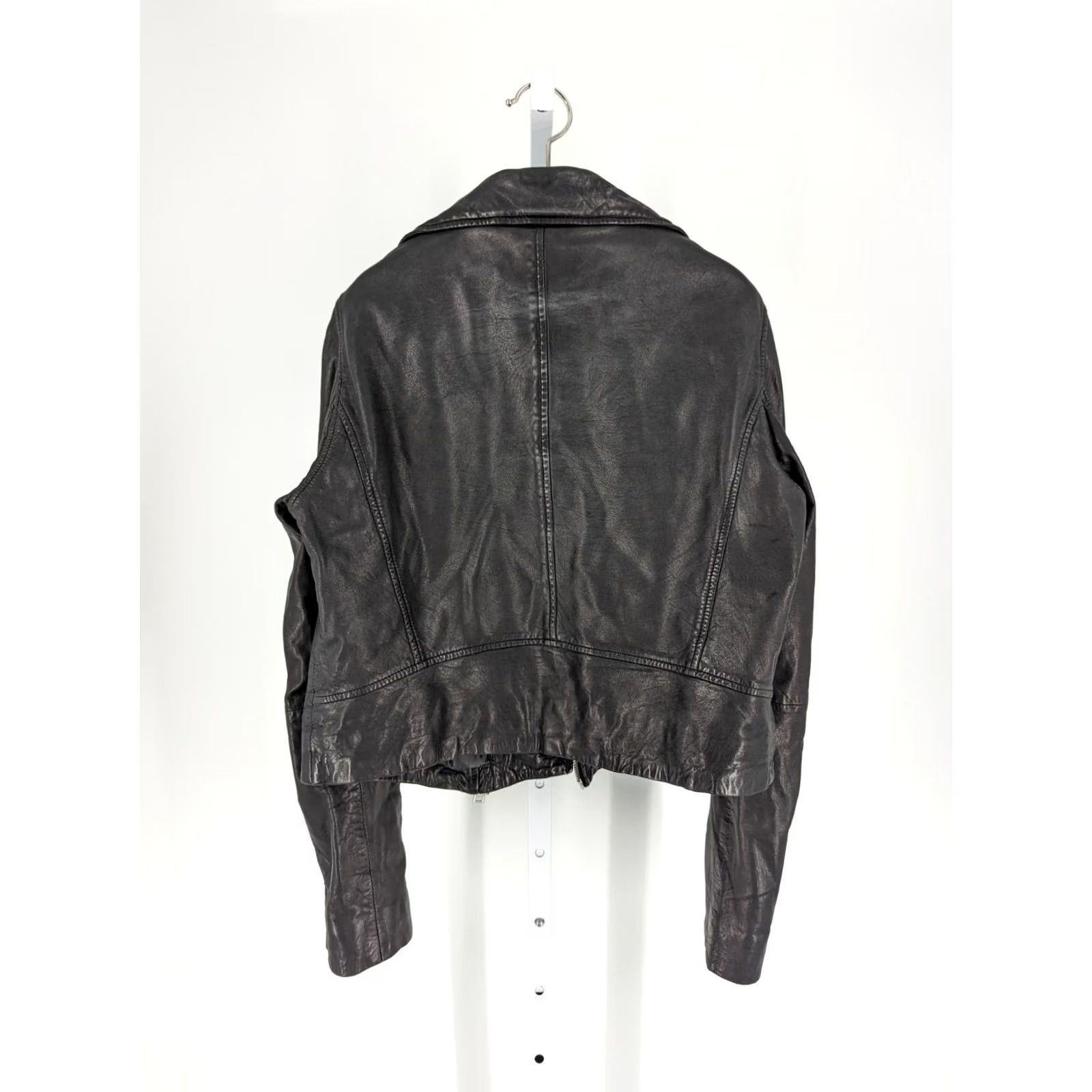 J.Crew J.CREW Motorcycle Jacket Leather Black Punk FW 2018 Runway M Women Mens? Size M / US 6-8 / IT 42-44 - 5 Thumbnail