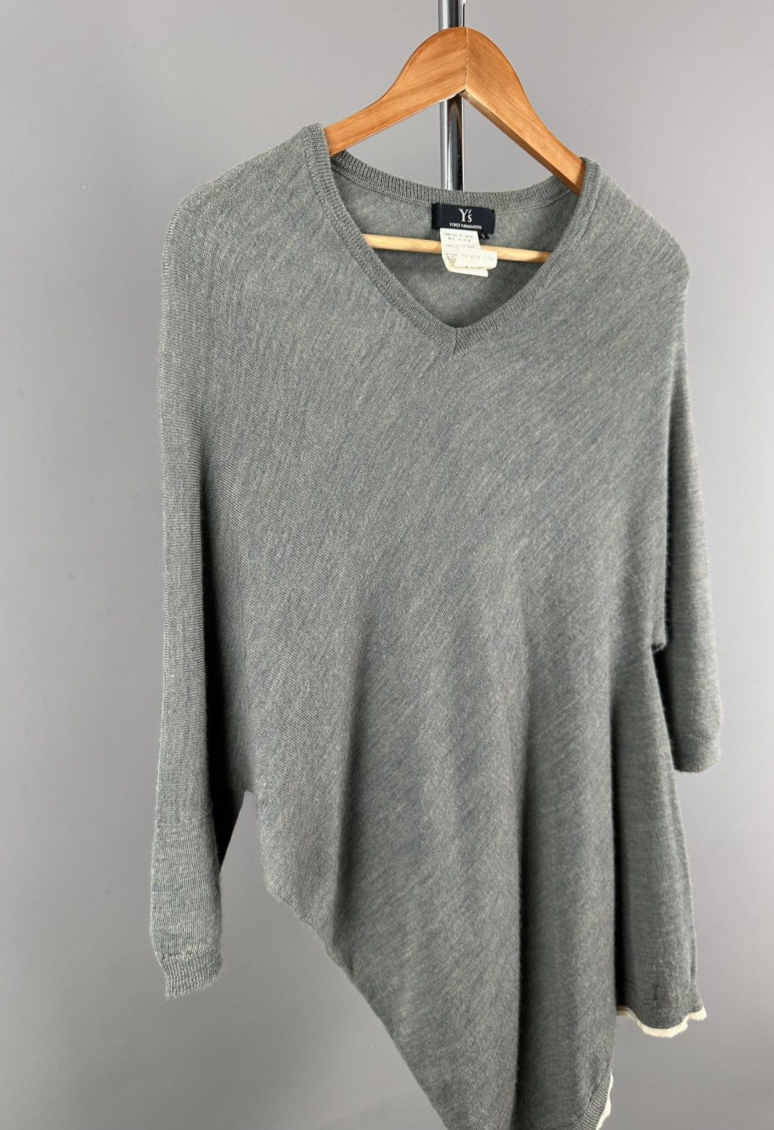 Y's × Yohji Yamamoto Y’s - Yohji Yamamoto - Asymmetrical Knit Long Shirt Size US L / EU 52-54 / 3 - 4 Thumbnail