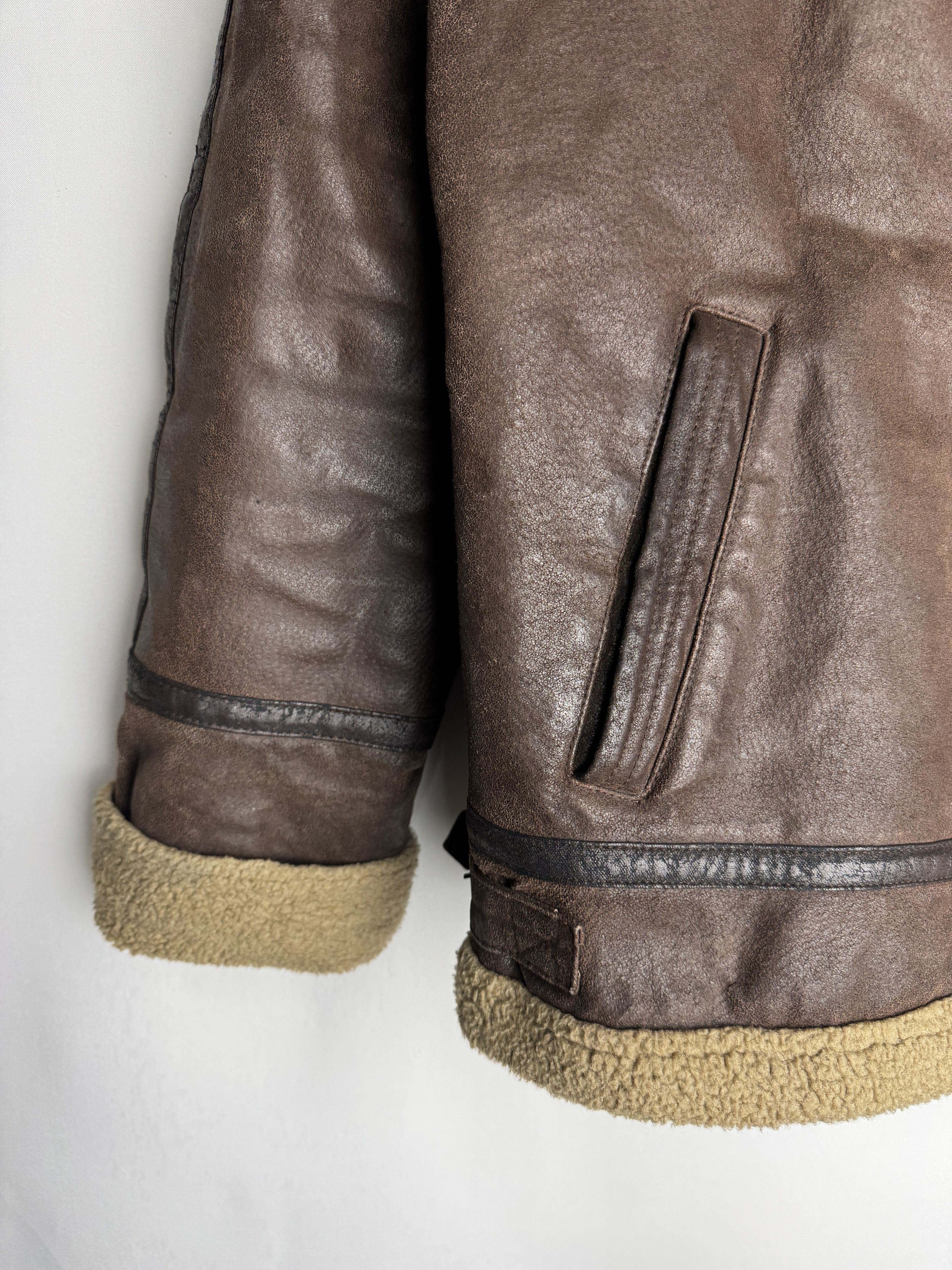 Genuine Leather × Leather MAYS & ROSE men’s zipped leather jacket Size US S / EU 44-46 / 1 - 8 Thumbnail