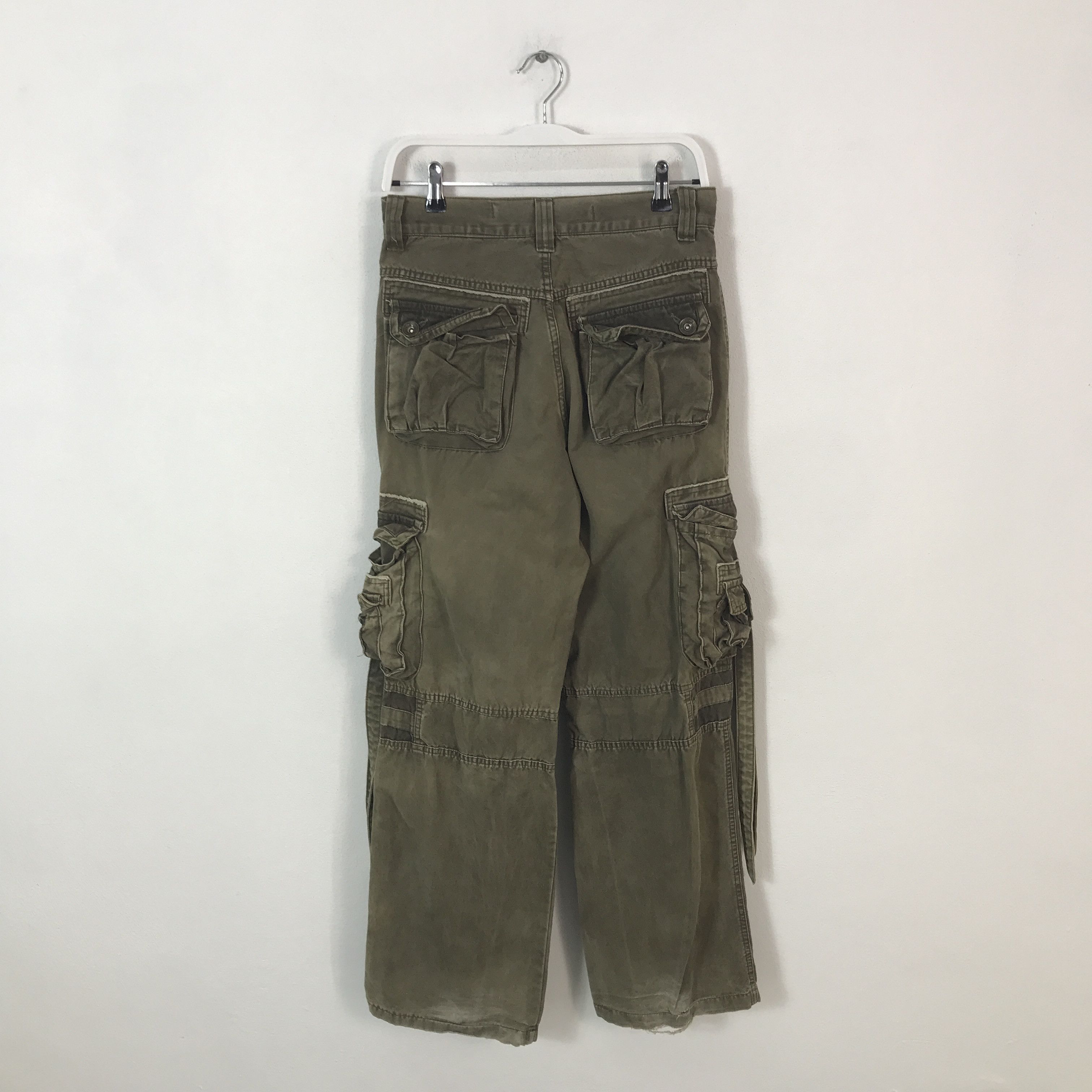 Japanese Brand baggy blue luis Cargo tactical pocket pants Size US 28 / EU 44 - 4 Thumbnail