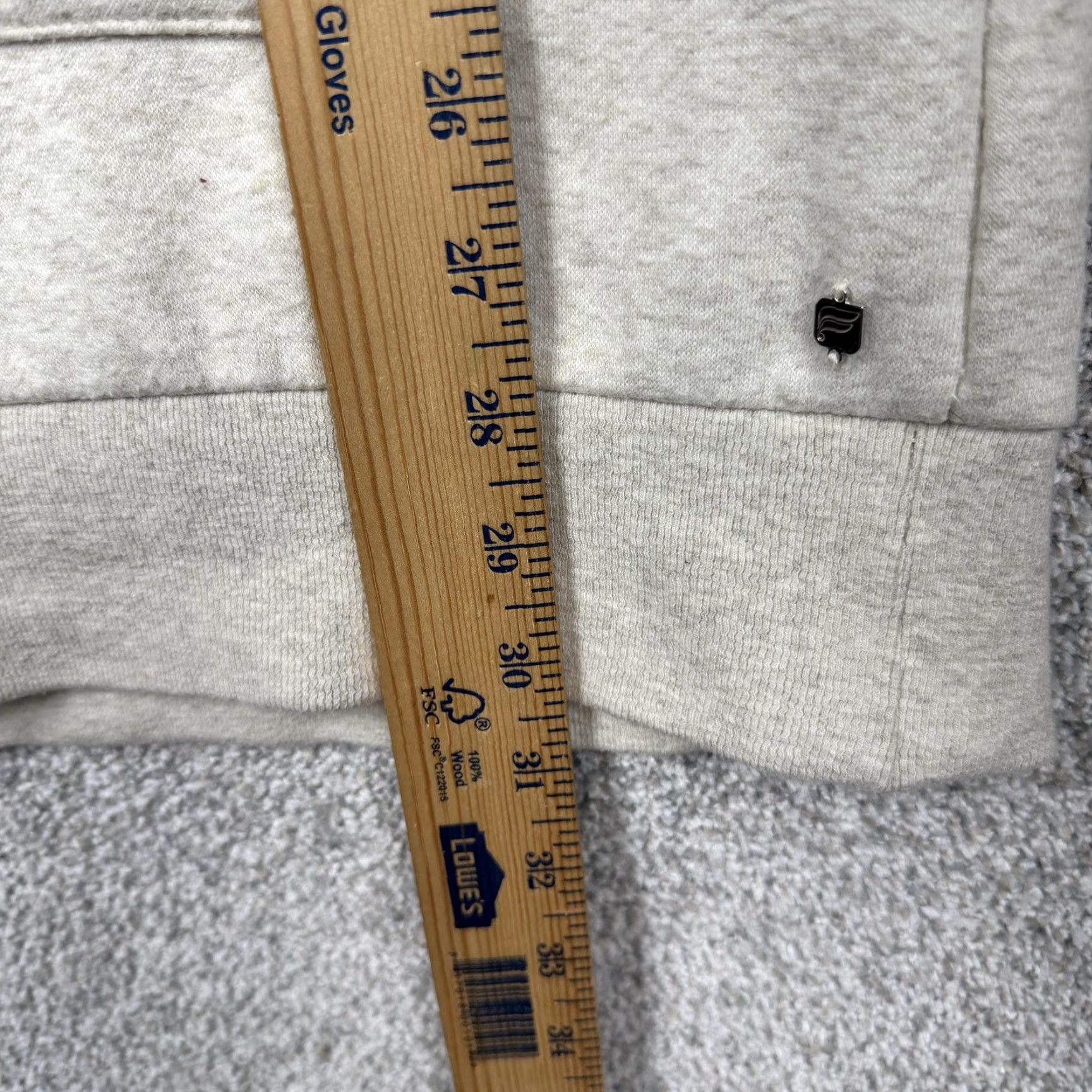 Fabletics Fabletics Sweatshirt Womens Large White Cowl Neck Fleece Pullover Zip Pocket Size L / US 10 / IT 46 - 3 Thumbnail