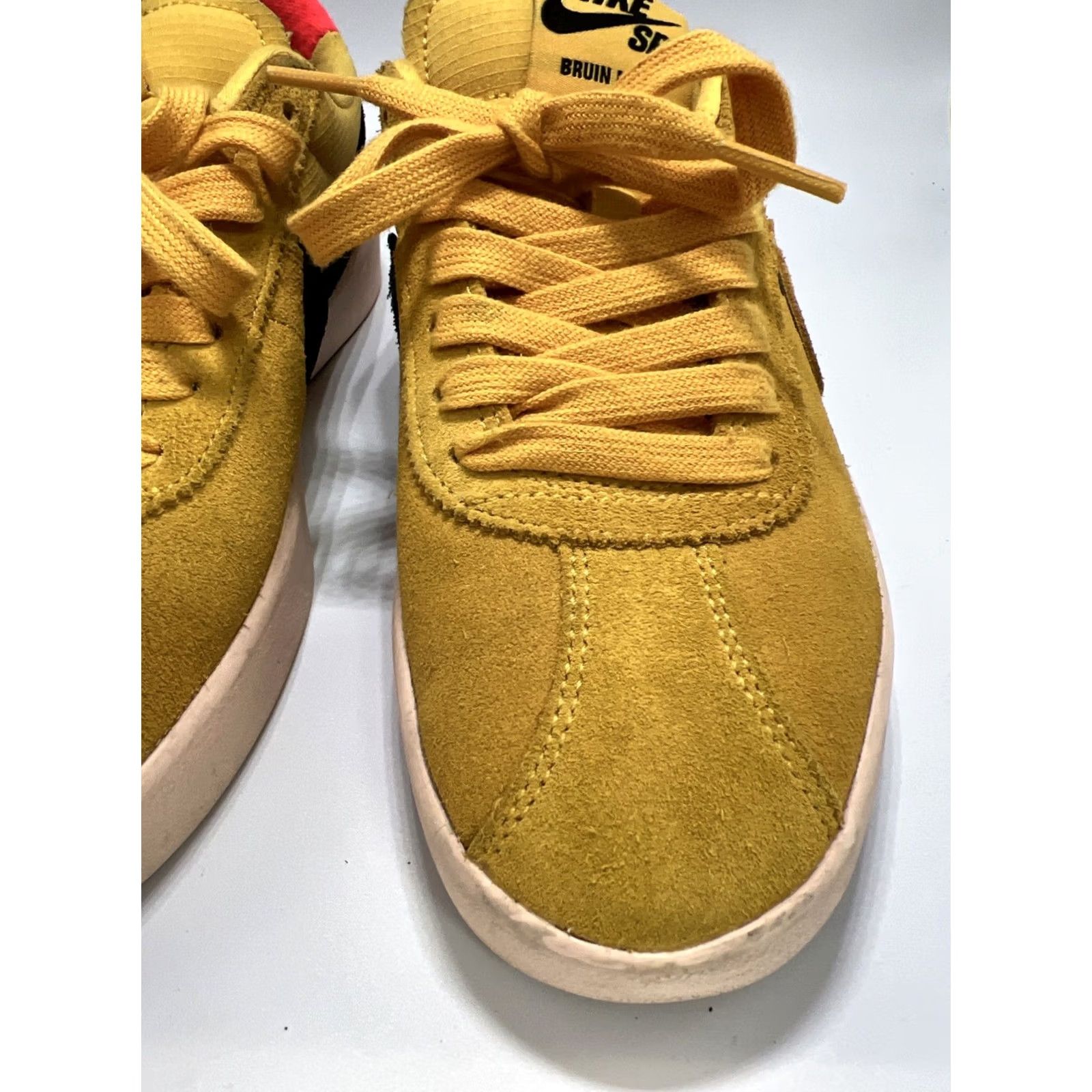 Nike Nike Bruin Sneaker - Yellow Suede - React T SB Pollen - Size 6 - Men Size US 6 / EU 39 - 3 Thumbnail