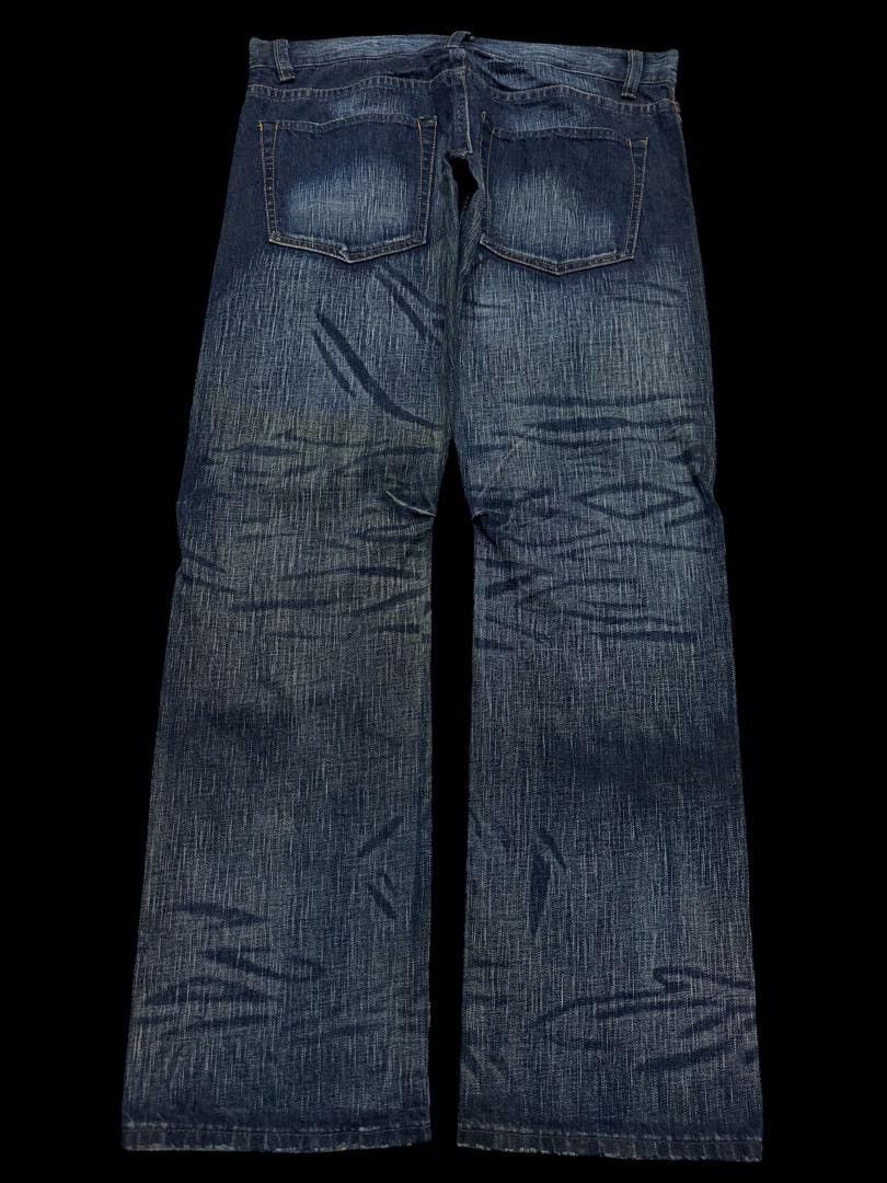 Japanese Brand INSANE Vintage Japanese Bison Sick Washed Bootcut Jean Rare Size US 35 - 1 Thumbnail