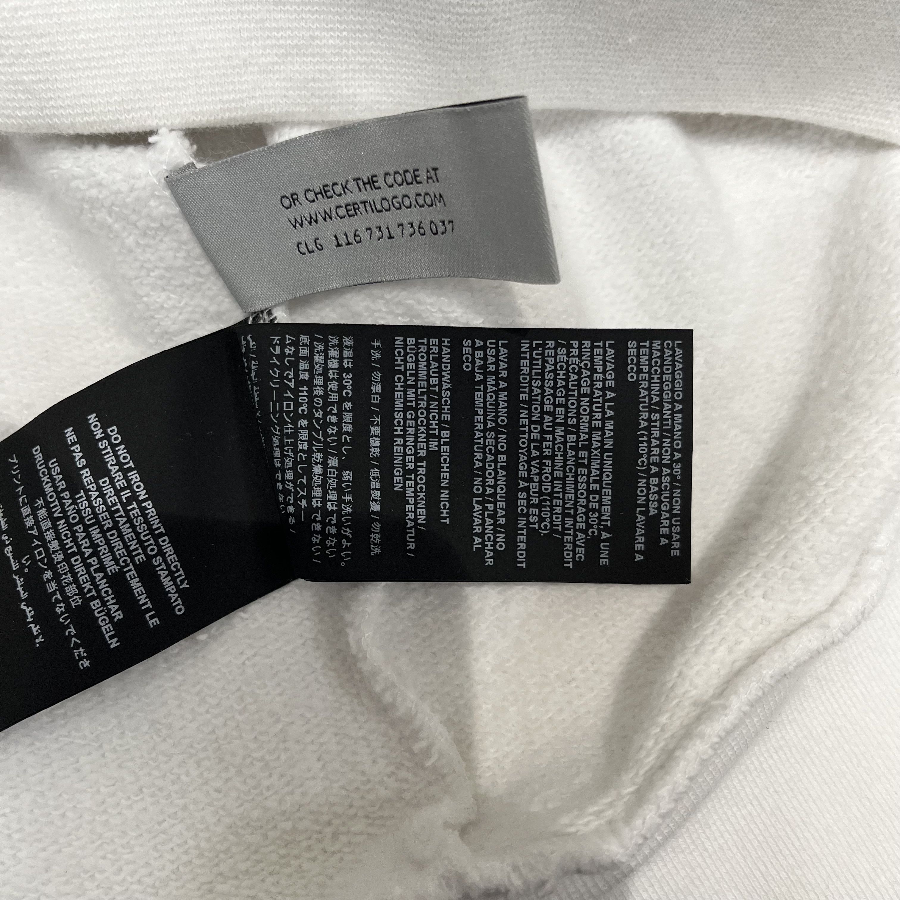 Palm Angels Palm Angels Milano Sprayed Crewneck White Size US XL / EU 56 / 4 - 9 Thumbnail