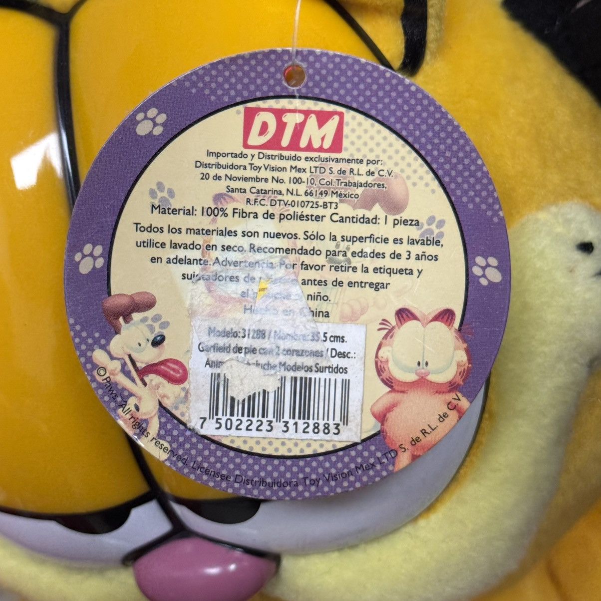 Vintage Vintage Garfield Love Heart Balloon 16" Valentines Day Plush Size ONE SIZE - 5 Thumbnail