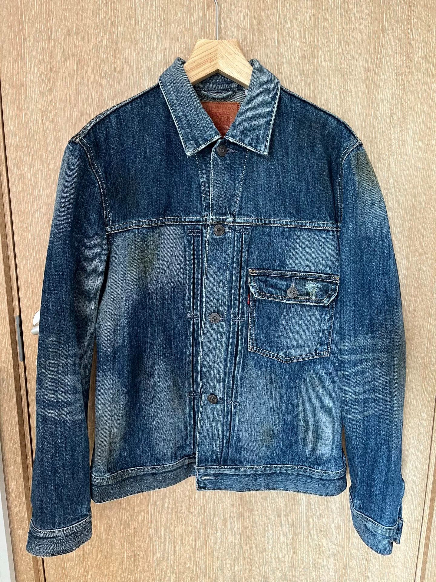 Levi's Levi's Type 1 Washed Distressed Patched Denim Jacket Size US M / EU 48-50 / 2 - 1 Thumbnail